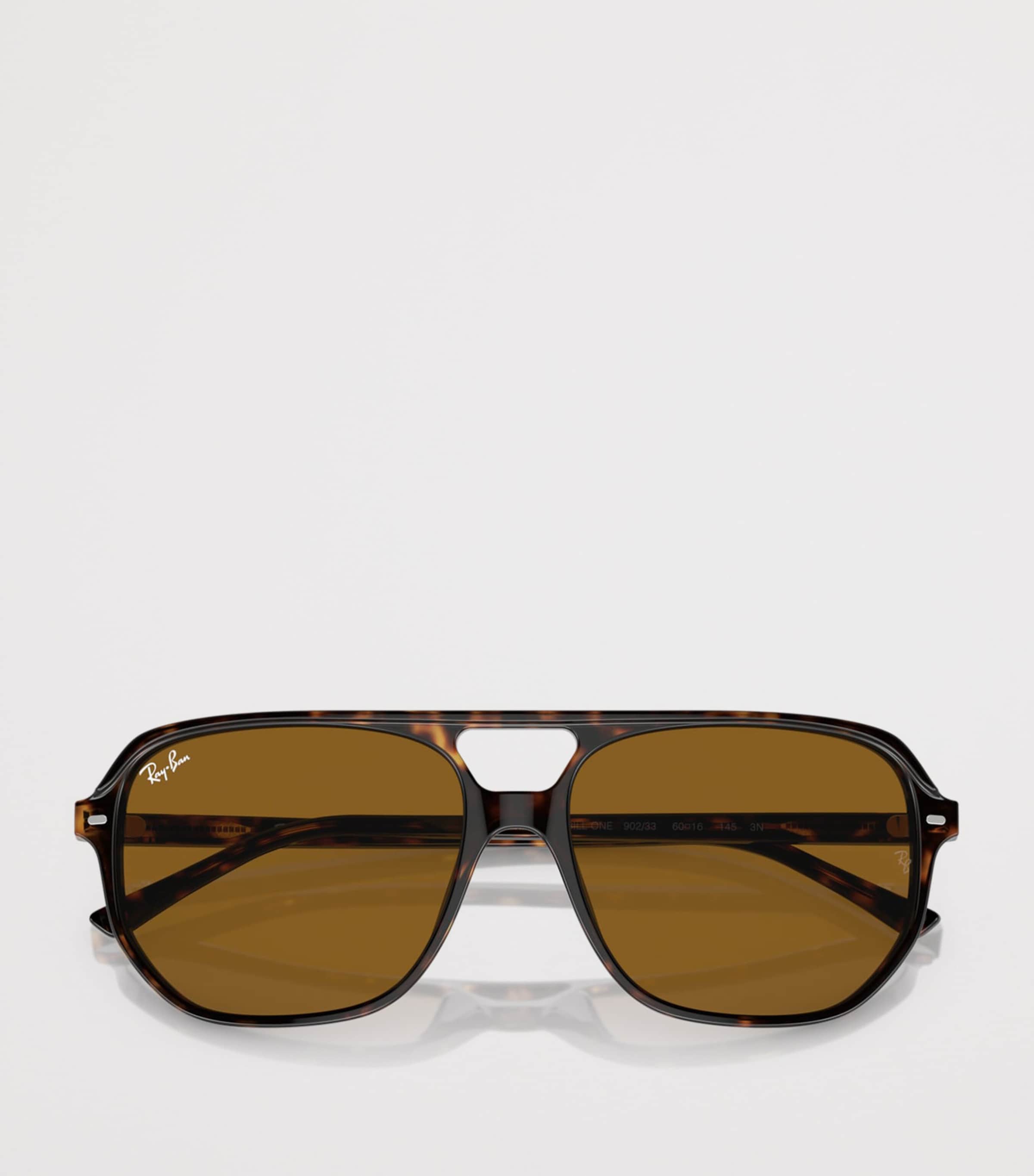 Ray-Ban Tortoiseshell Bill One Square Sunglasses Brown Image 5