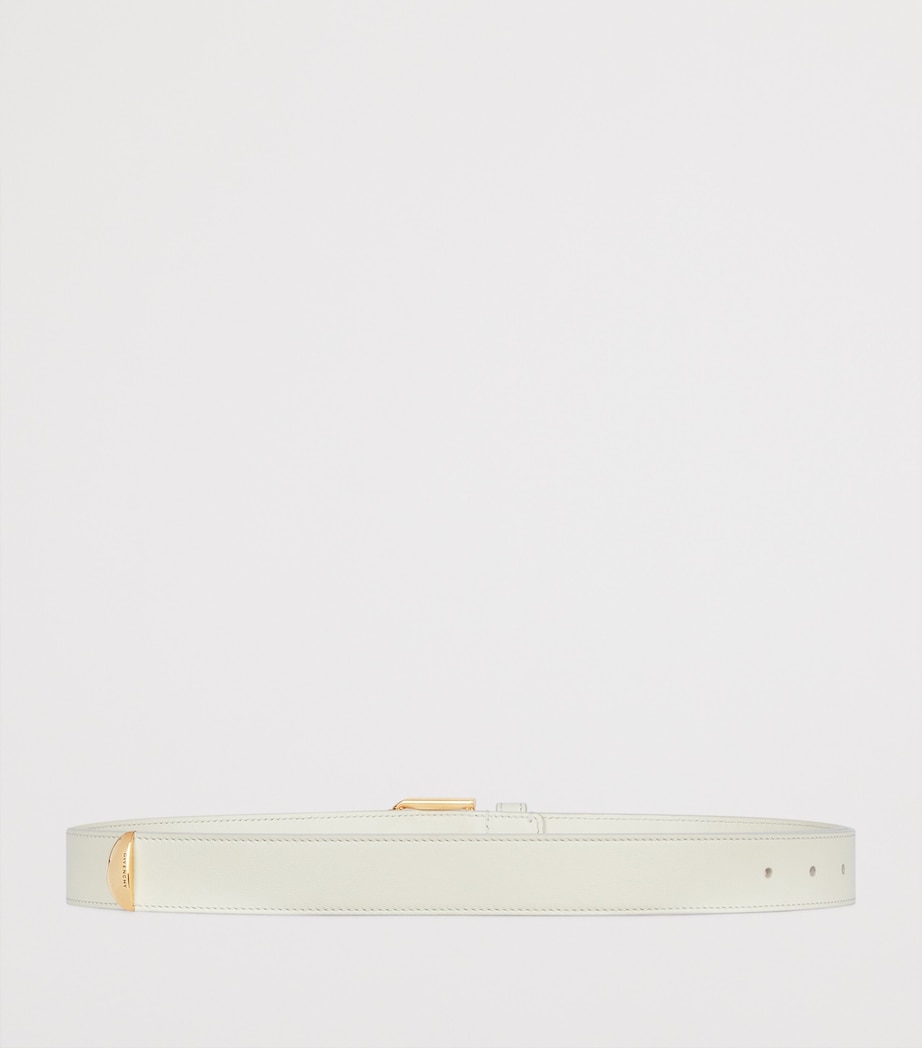 Leather Voyou Belt IVORY Image 3