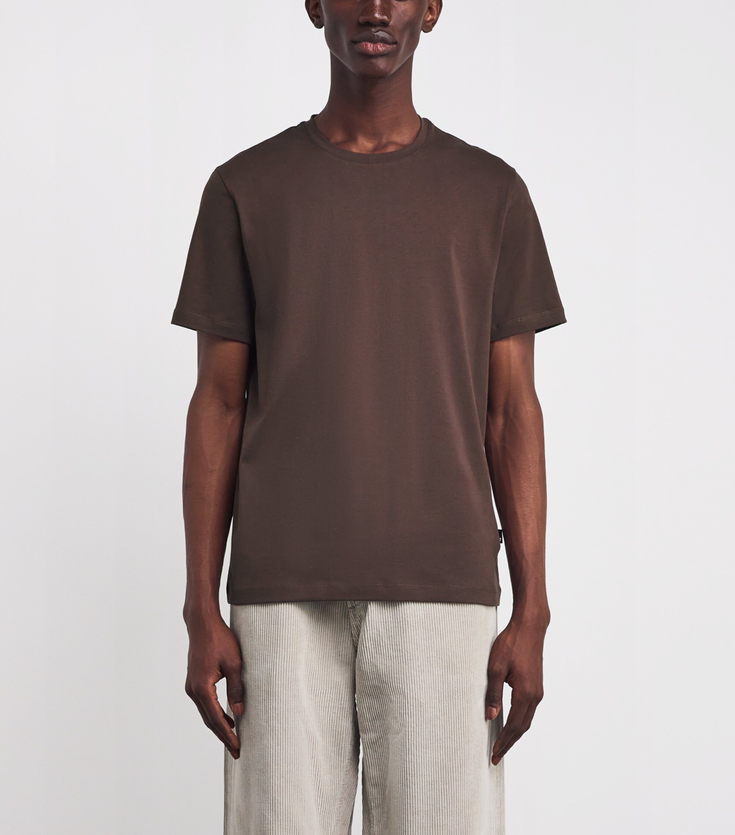 Luxe Performance T-Shirt 1VC - COFFEE BEAN Image 3