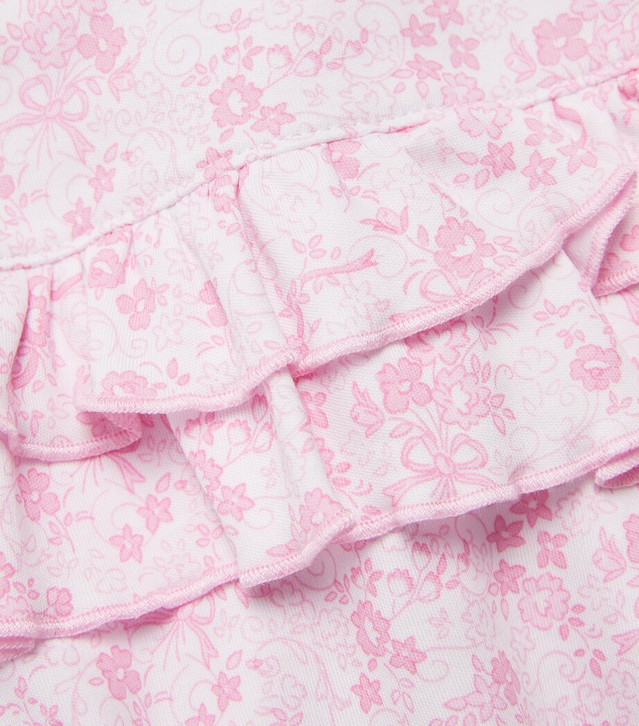 Pima Cotton Old English Roses Bodysuit (0-24 Months) K650PINK Image 3