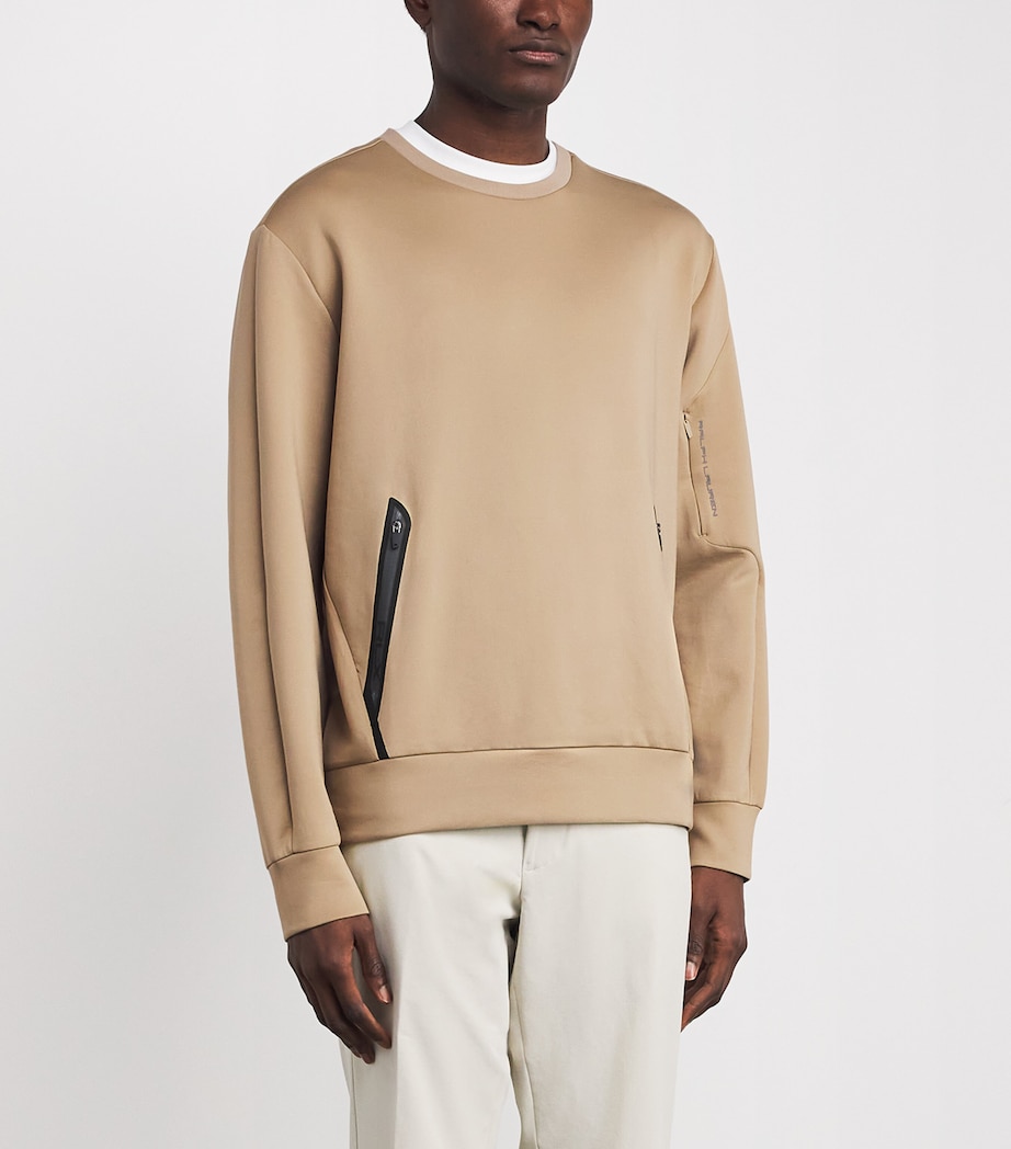 Fleece Crew-Neck Sweater CLASSIC KHAKI Image 3