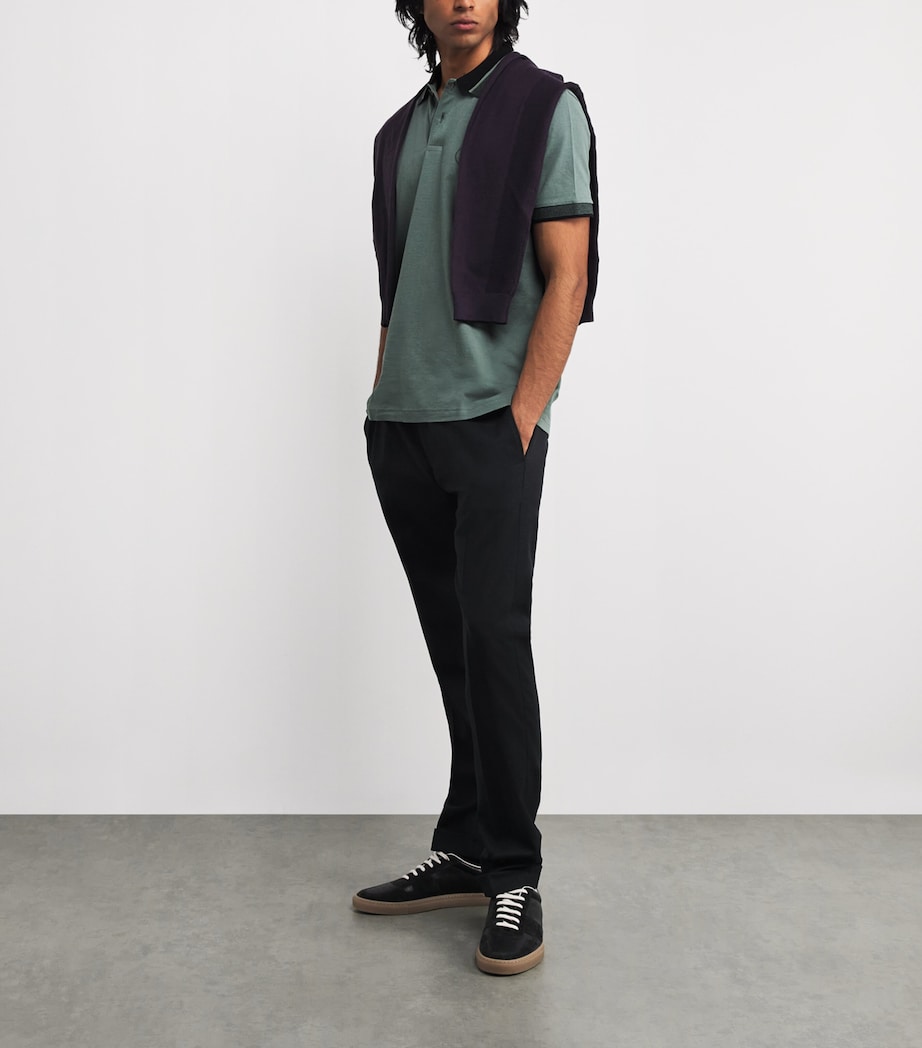 Cotton AO Zone Polo Shirt 358OPEN GREEN Image 2