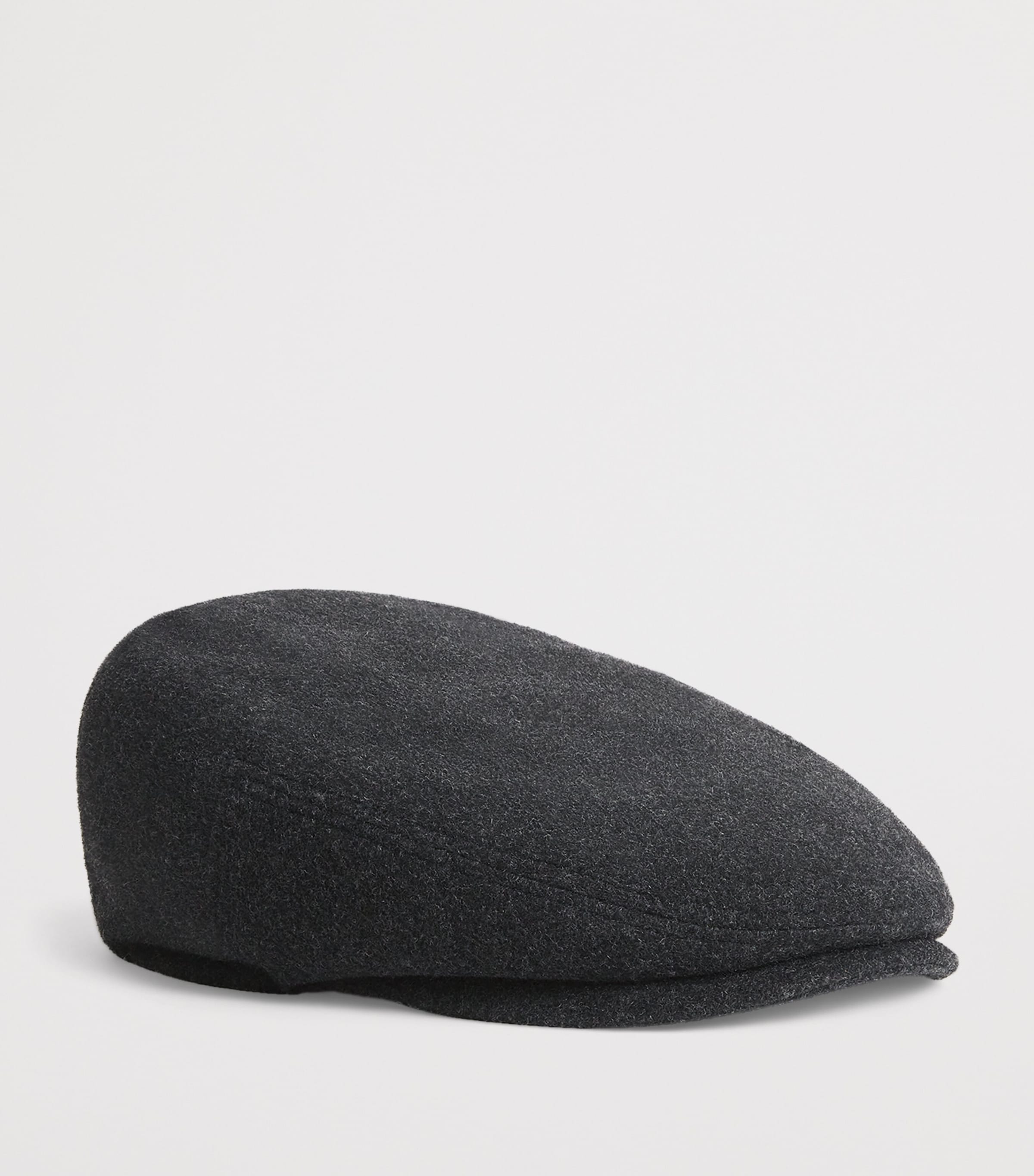 Wool-Blend Kent Flat Cap 32 - ANTHRA MELANGE Image 2