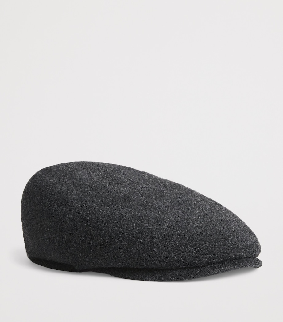 Wool-Blend Kent Flat Cap 32 - ANTHRA MELANGE Image 2