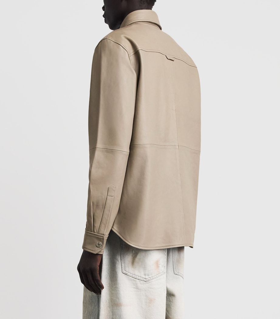 Won Hundred Mens Lambskin Adriel Shirt Rock Ridge Image 5
