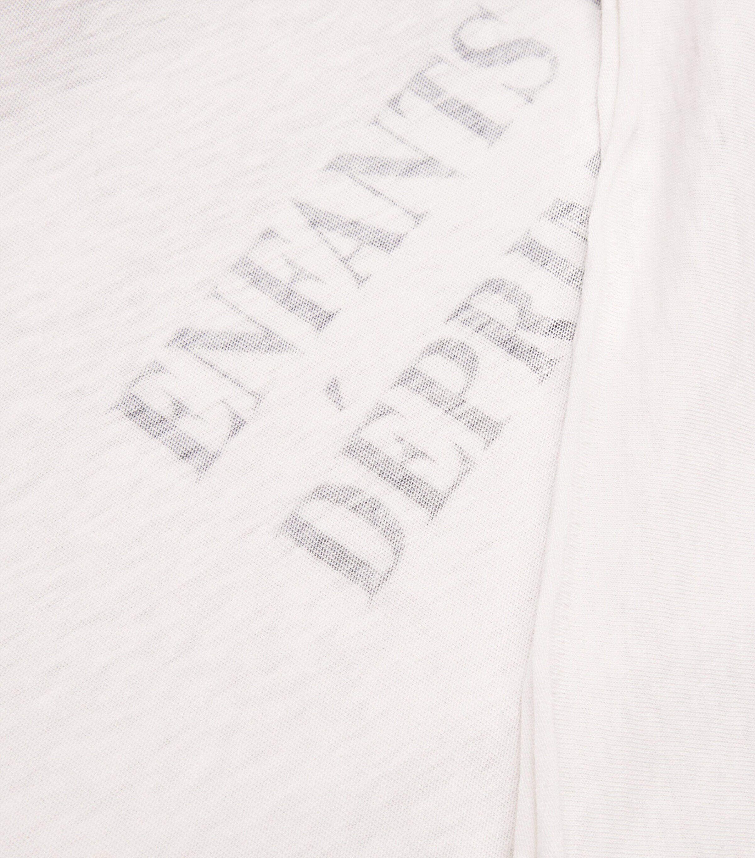 Enfants Riches Déprimés Mens Cotton Distressed Logo T-Shirt Faded White Image 5