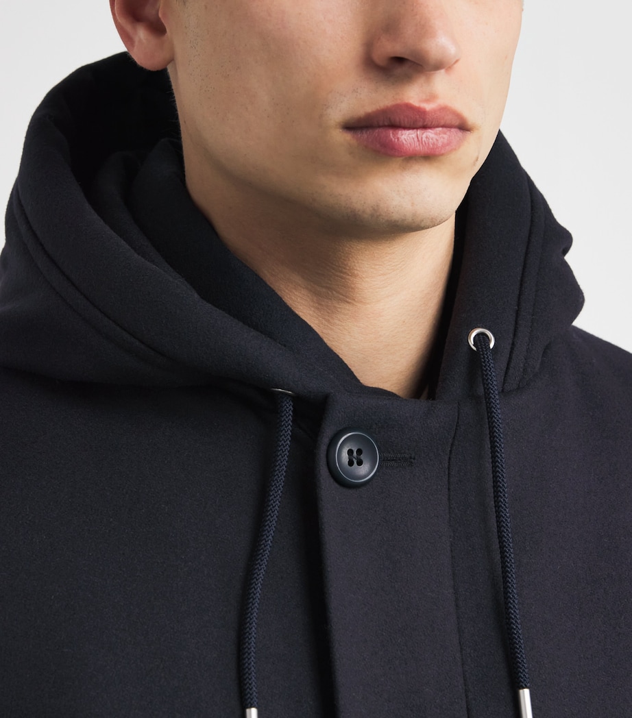 Wool-Cashmere-Blend Padded Parka NAVY BLUE Image 6