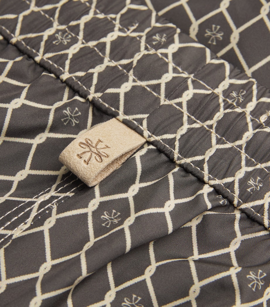 Diamond Print Bermuda Swim Shorts 0454S Image 5