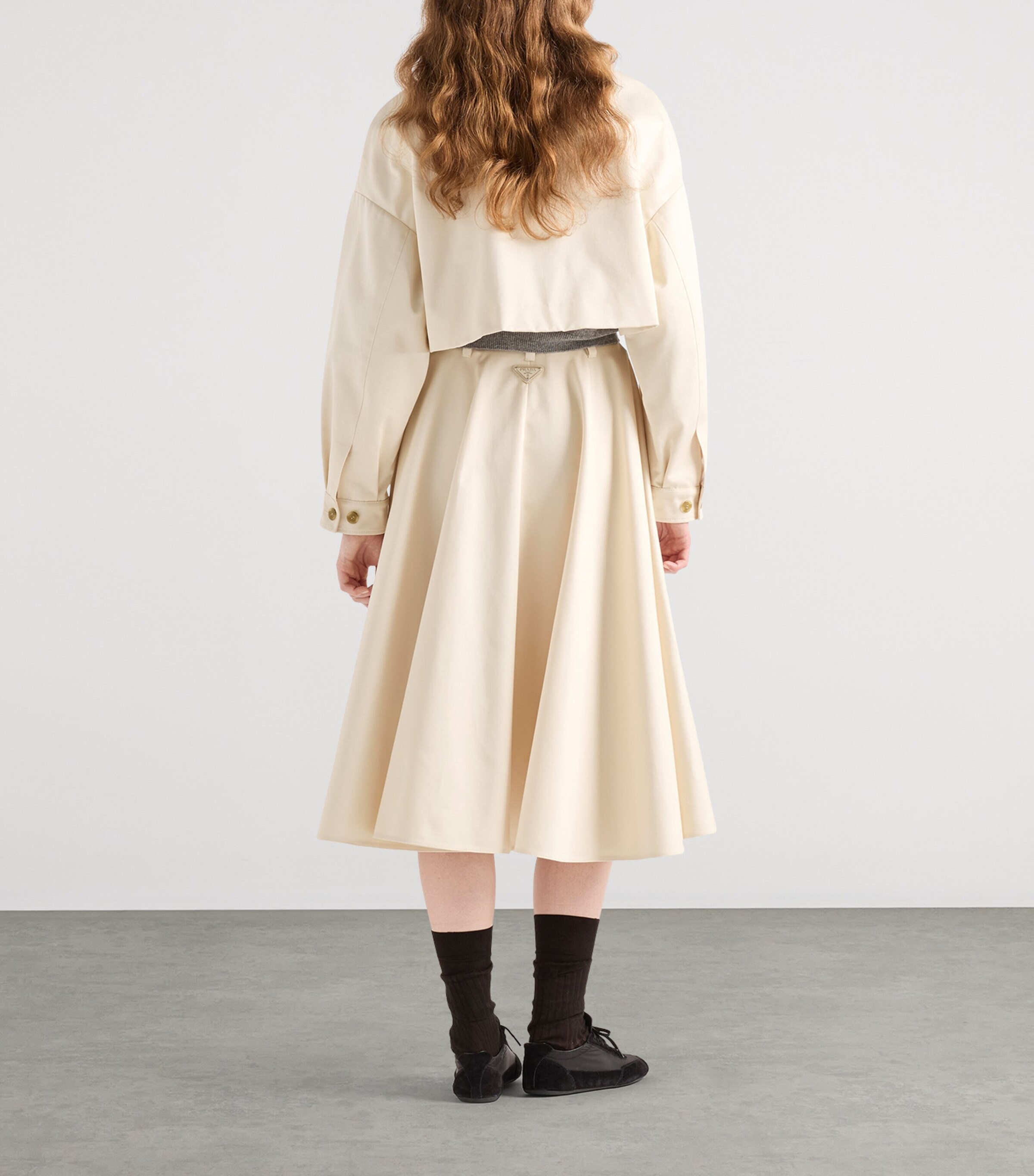 Chino Cropped Shirt Jacket F0018 Image 5