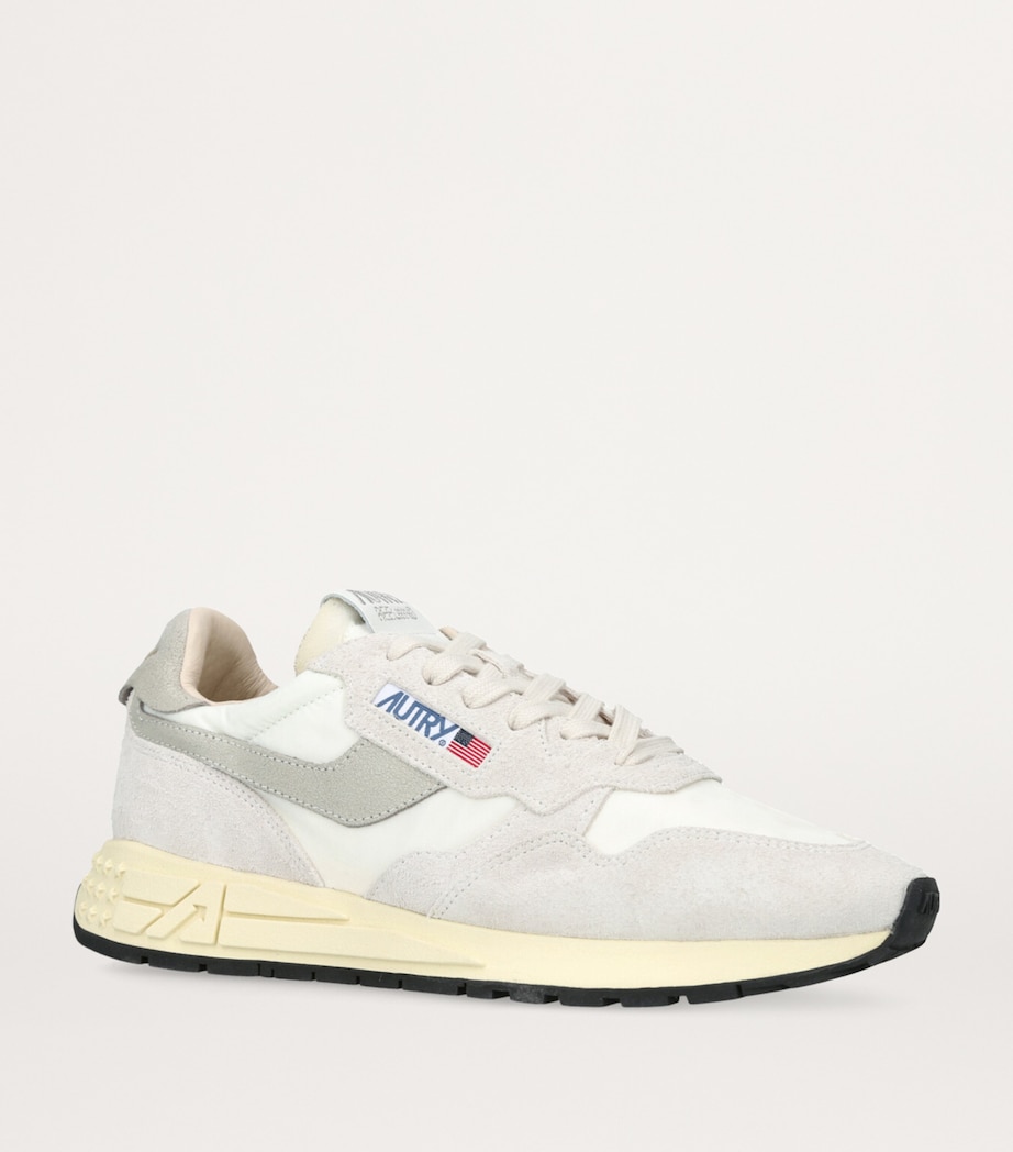 Leather Reelwind Low-Top Sneakers WHITE/OTH Image 3