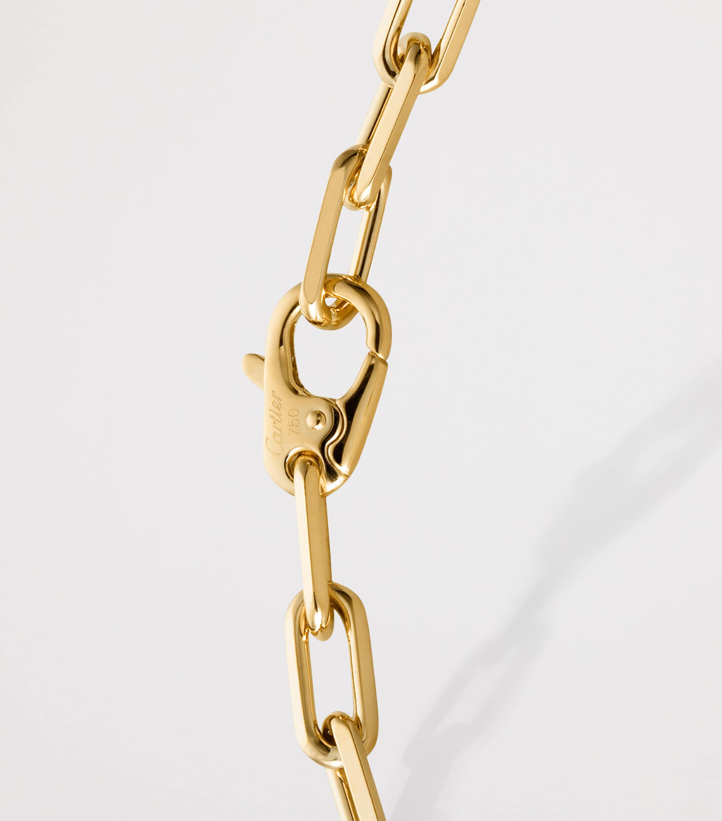 Medium Yellow Gold Santos de Cartier Chain Bracelet YELLOW GOLD Image 4