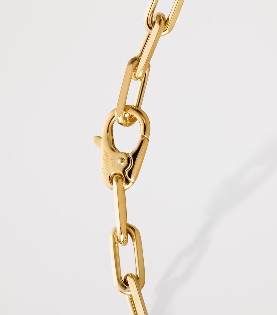 Medium Yellow Gold Santos de Cartier Chain Bracelet YELLOW GOLD Image 4