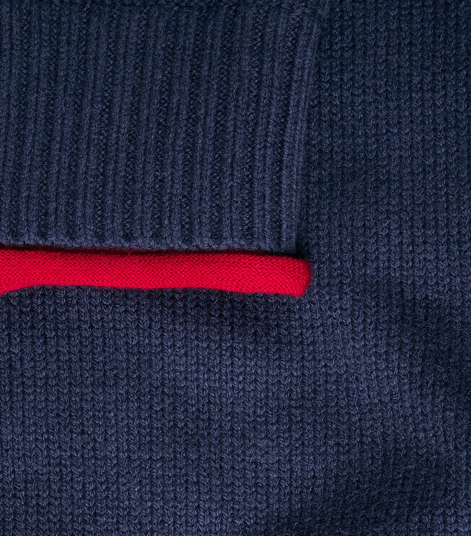 Rag & Bone Womens Cotton-Wool Hazel Sweater Navy Image 6