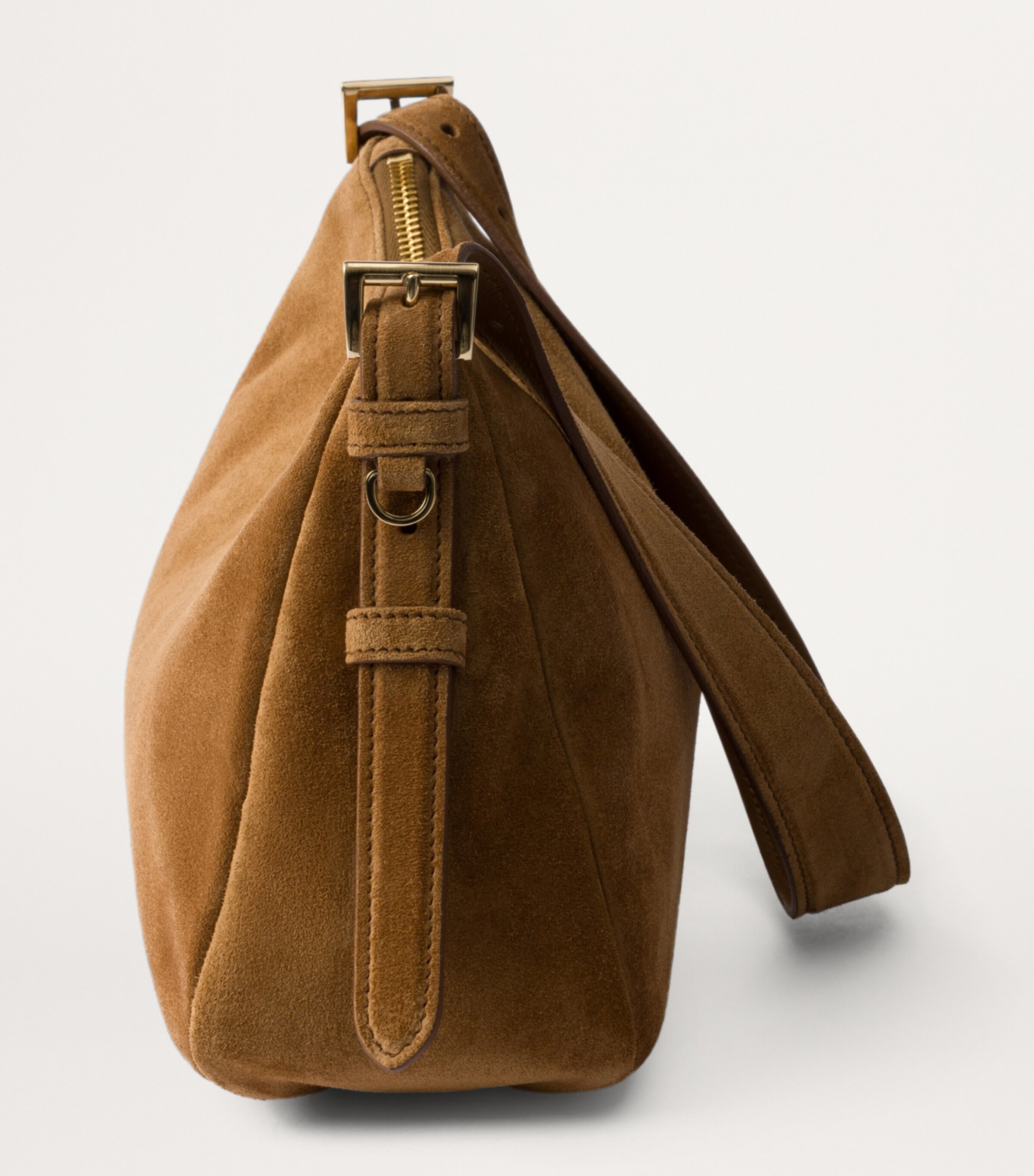 Prada Womens Medium Suede Aimée Shoulder Bag Image 5