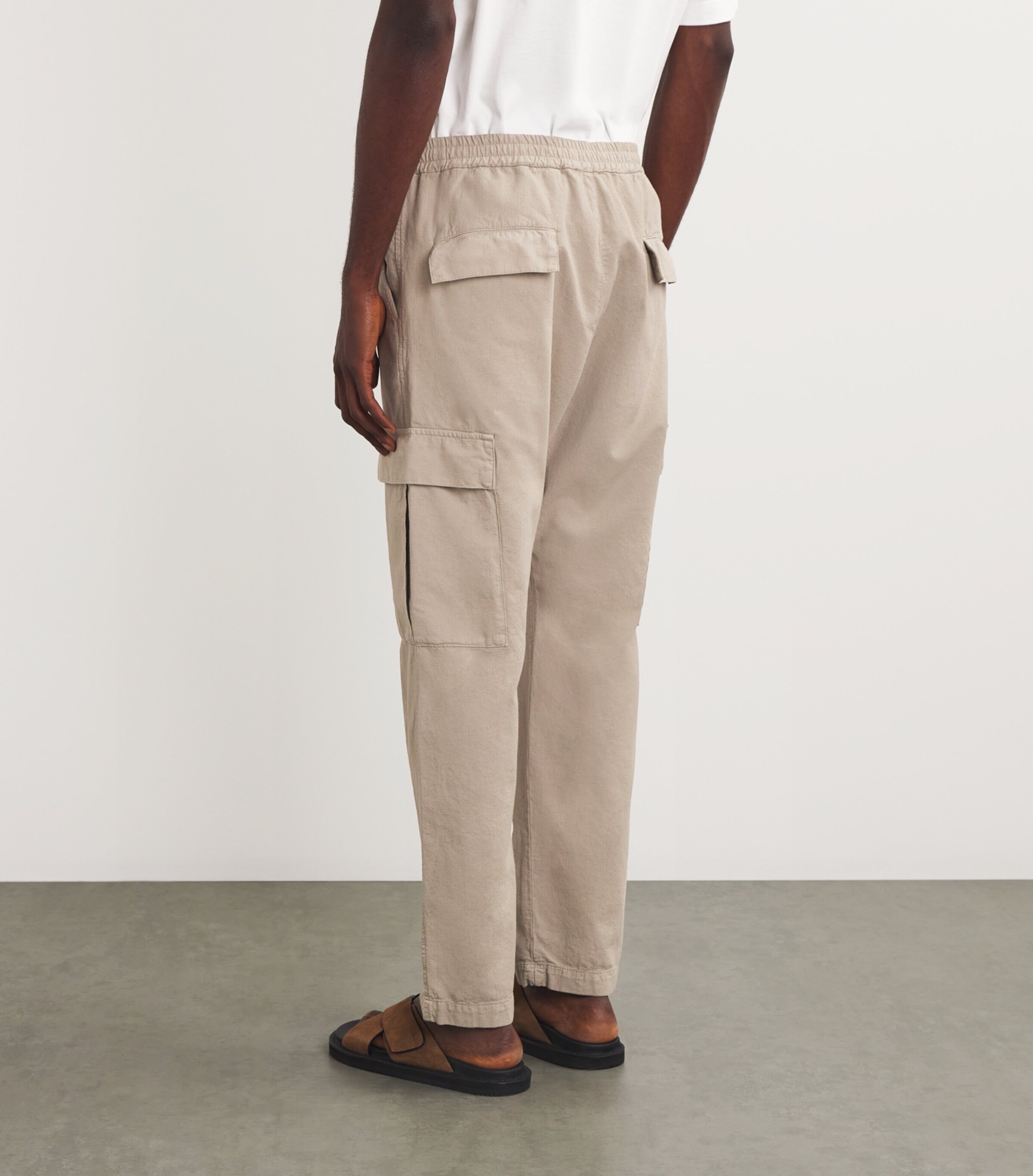 Barena Mens Cotton Cargo Trousers Sasso Image 4