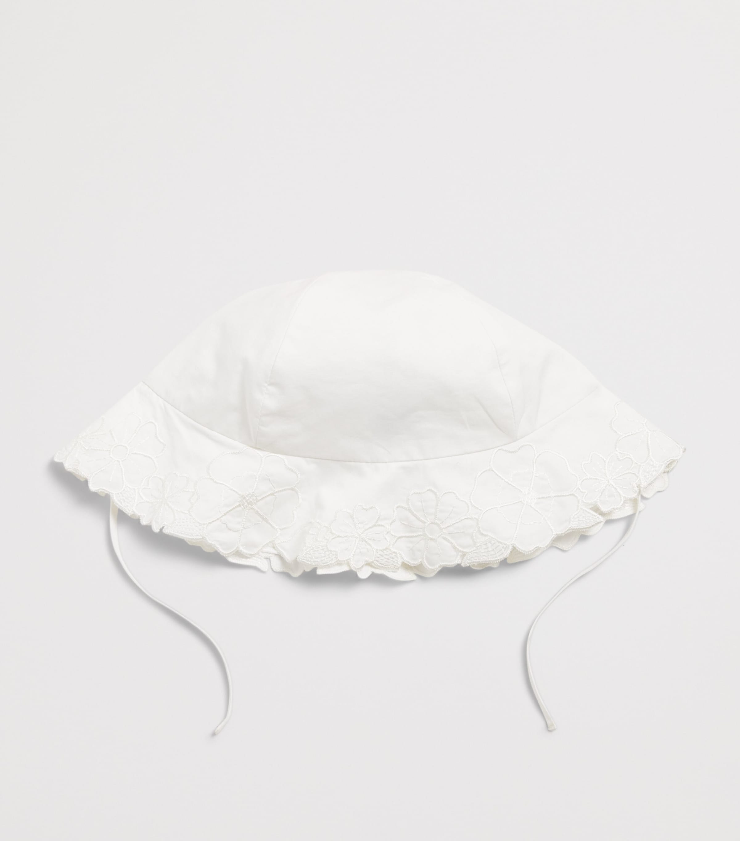 Chloé Kids Cotton Embellished Bucket Hat Image 2