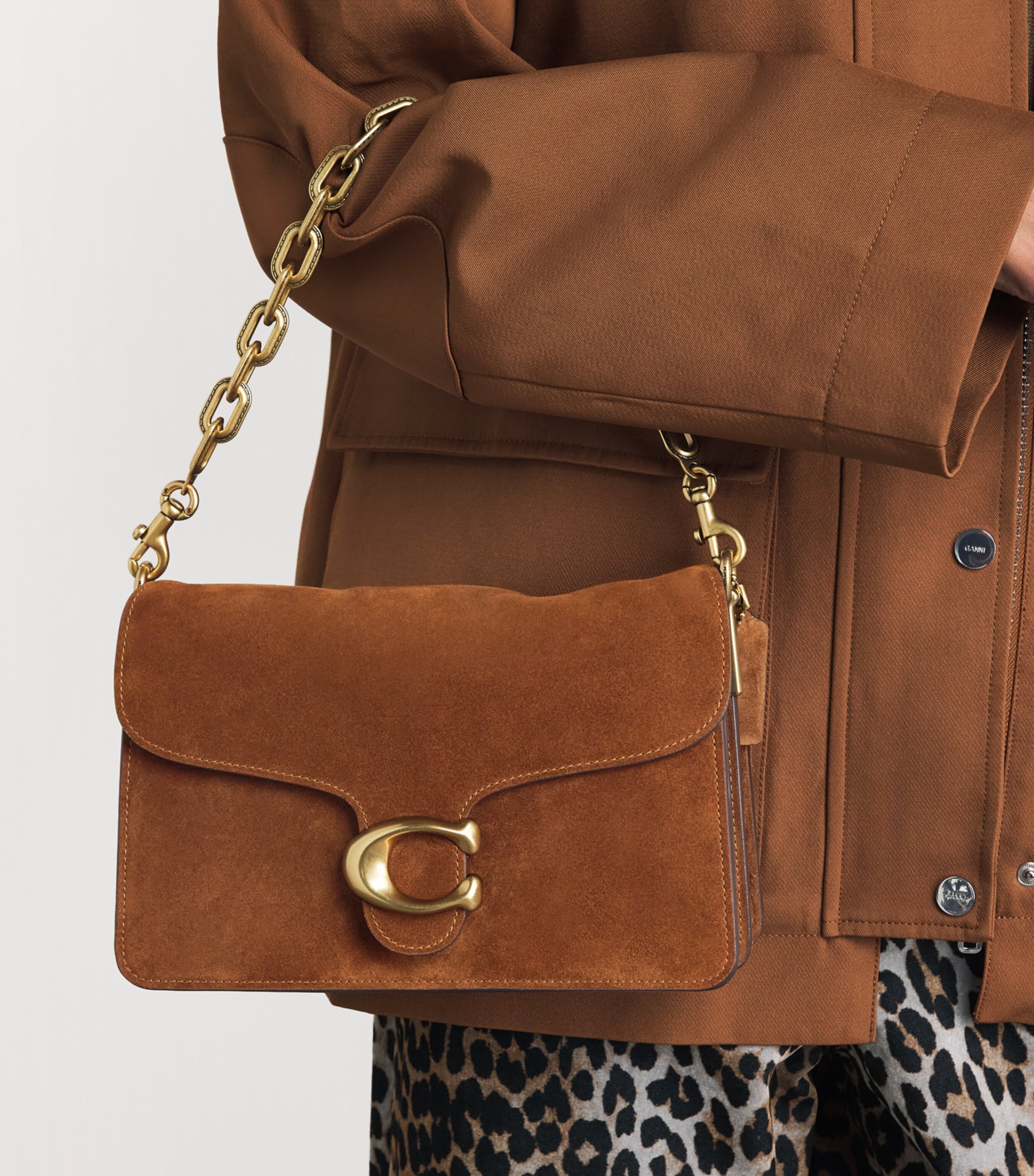 Coach Suede Tabby 30 Shoulder Bag Brown Image 4