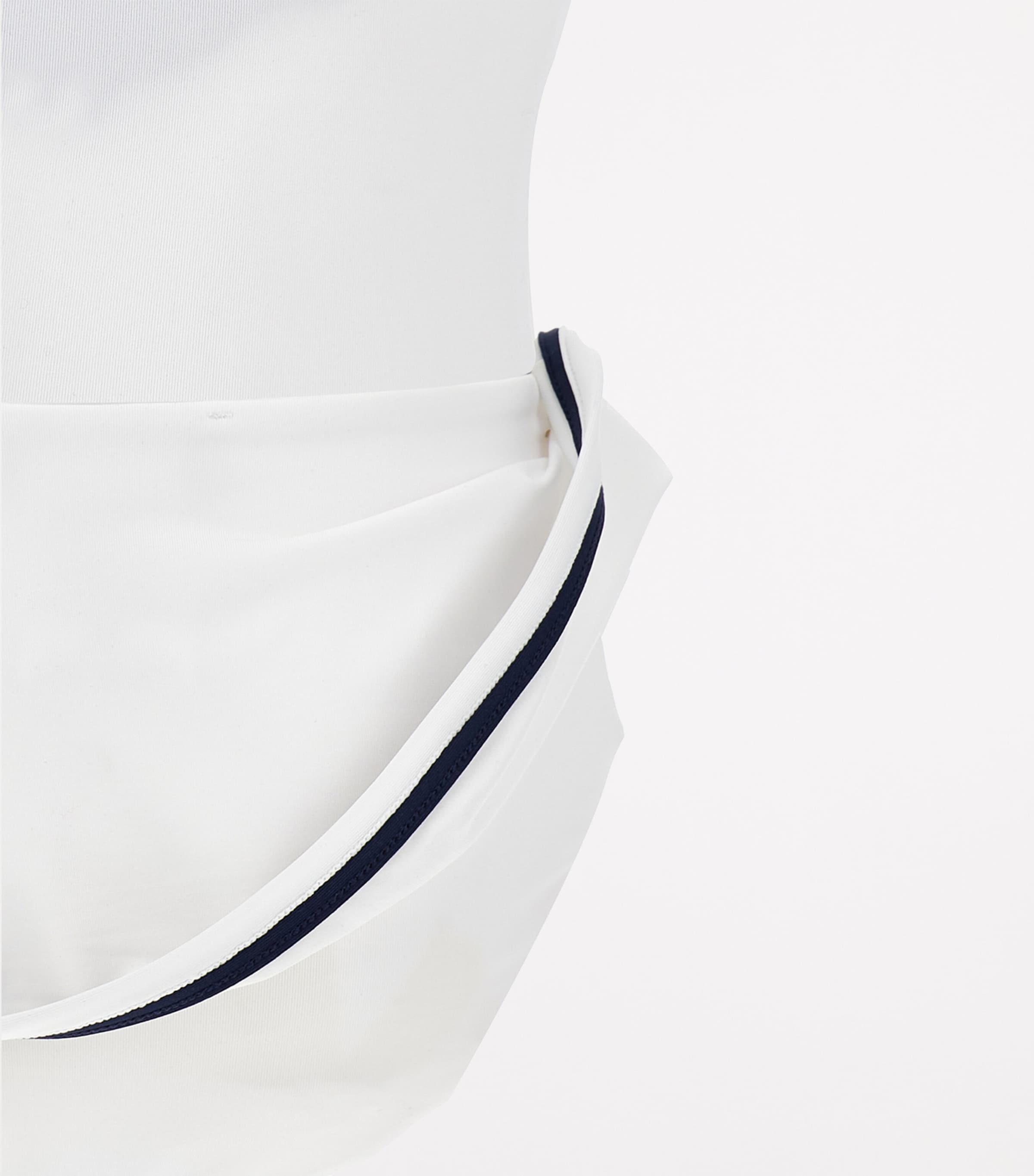 Ruched Heart Swimsuit (2-12 Years) BIANCO + BLU Image 4