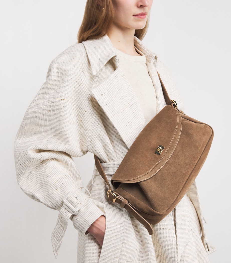 Suede Le Mambo Cross-Body Bag BEIGE Image 4
