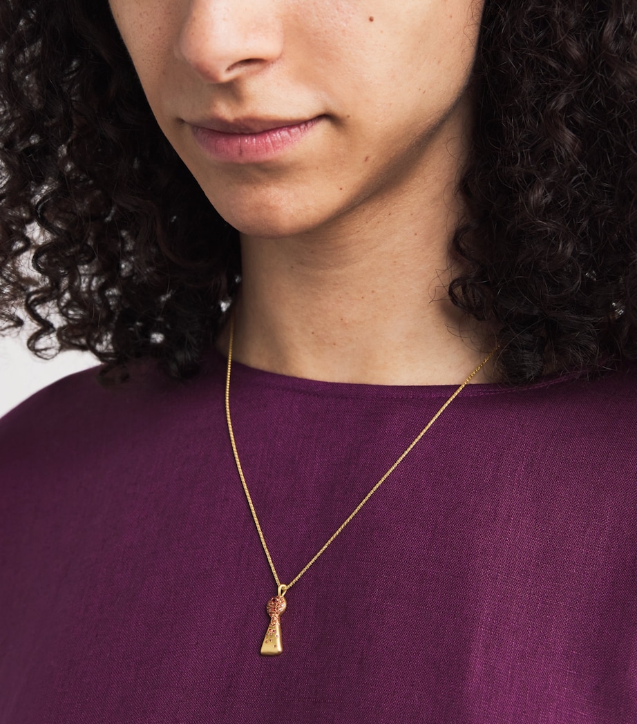 Yellow Gold and Sapphire Unlock Happiness Necklace YELLOW GOLD Image 2