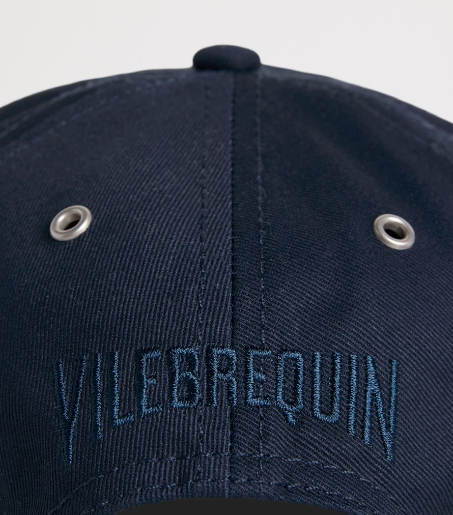 Vilebrequin Embroidered Turtle Baseball Cap Bleu Marine Image 4