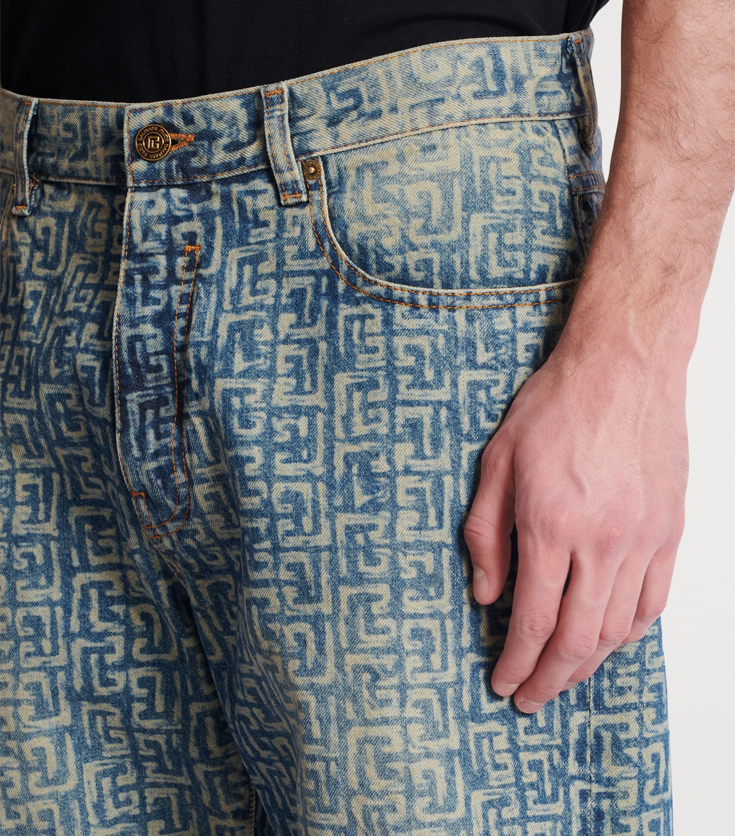 Monogram Relaxed Jeans 6AW BLEU JEAN D+LAV+ Image 7