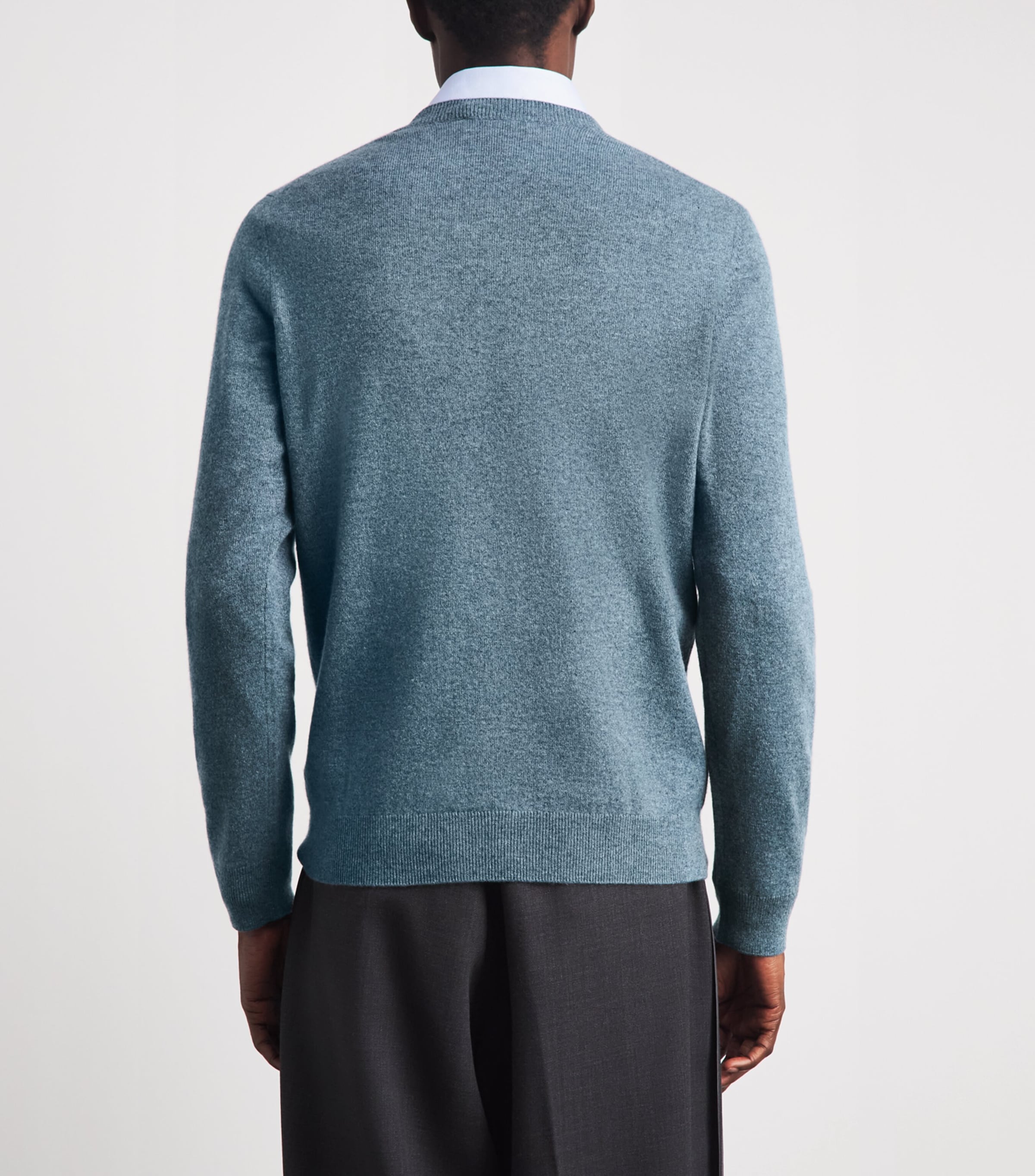 Falke Mens Cashmere Sweater Light Deni Image 5