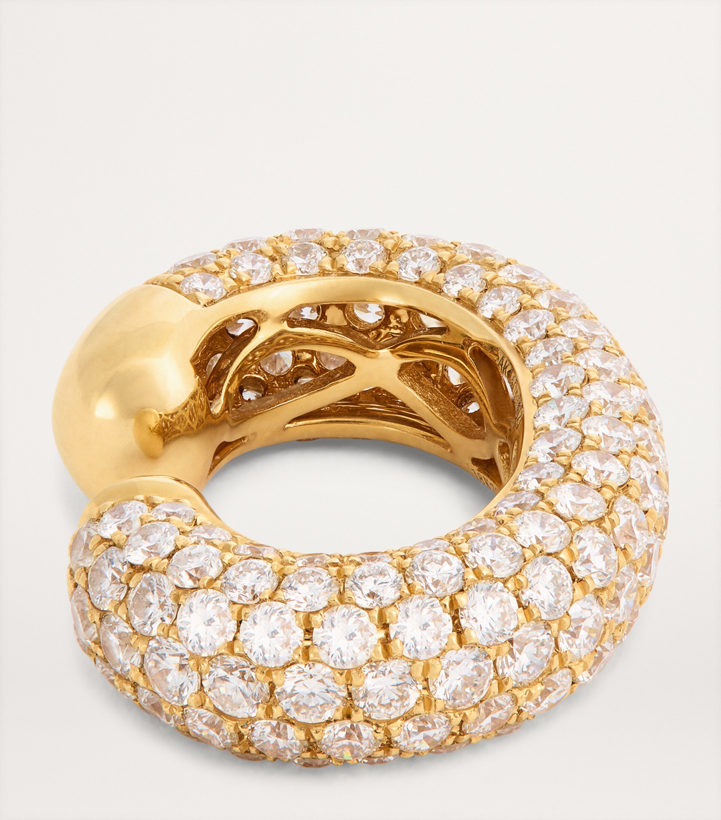 Anita Ko Yellow Gold and Diamond Cosmo Single Ear Cuff Yellow Gold Image 4