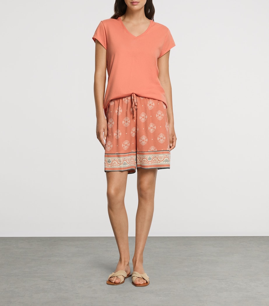 Hanro Womens Printed Casuals Shorts Pencil Mariposa Image 4