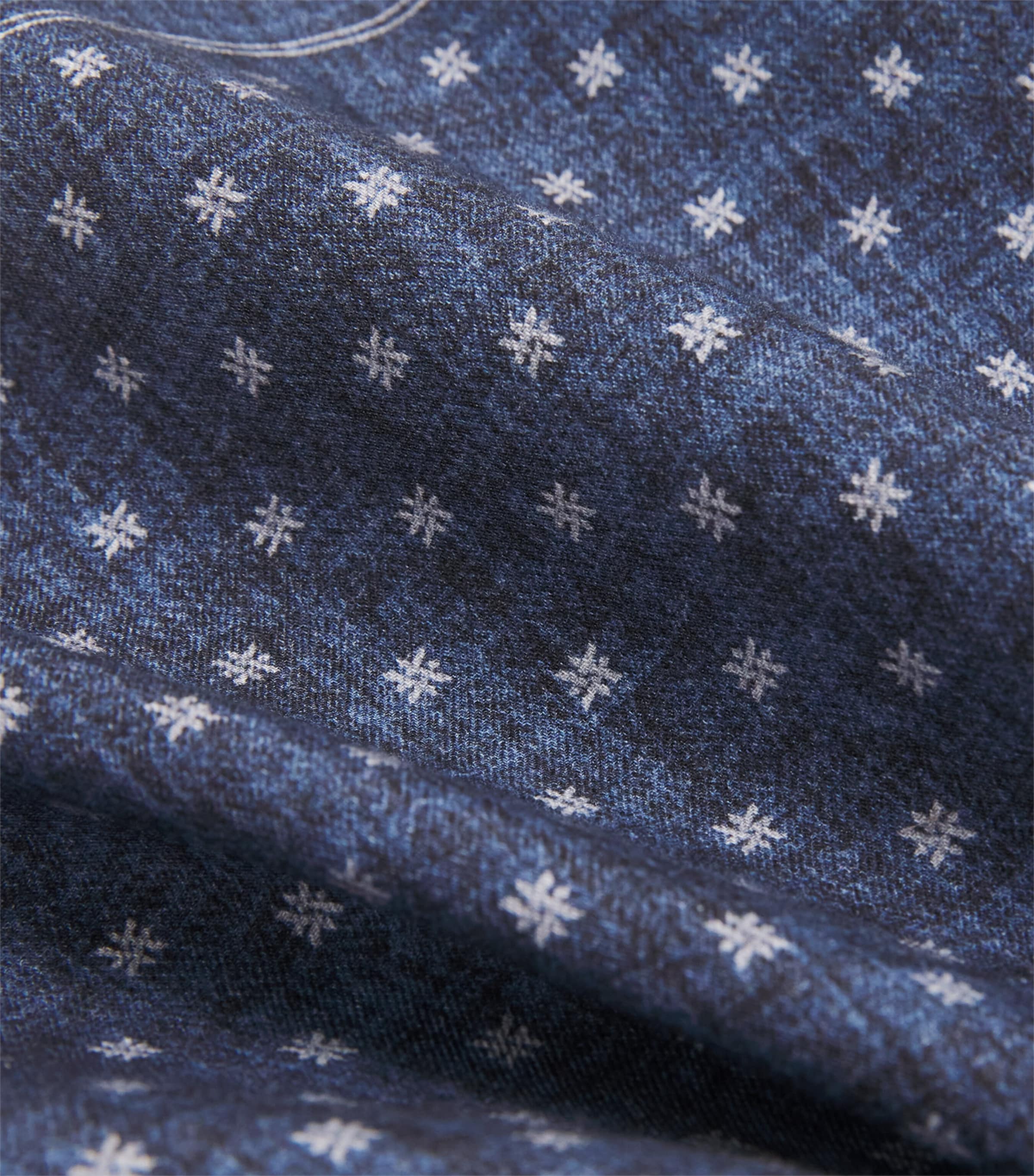 Eleventy Cotton-Wool Pocket Square Royal Image 3