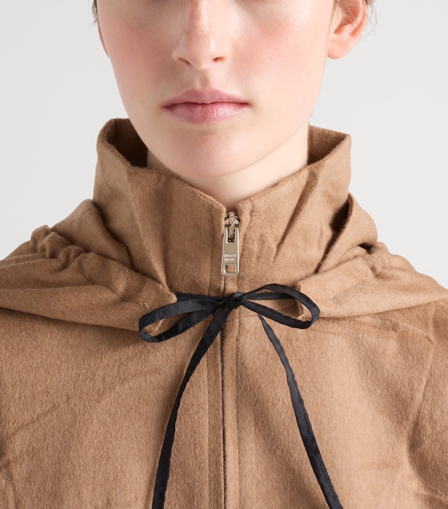 Camel Hair Blouson Jacket F0040 Image 3