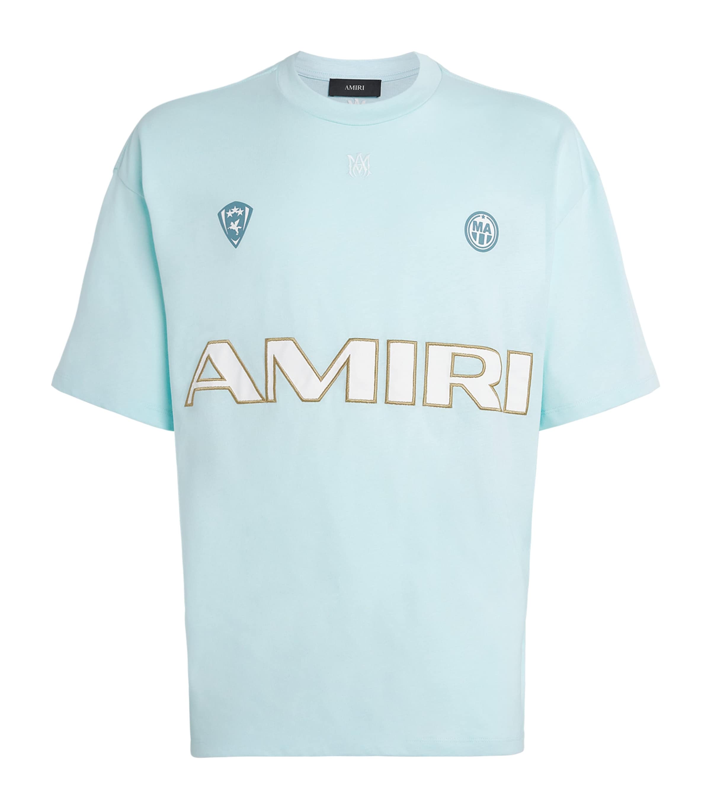 AMIRI Mens Cotton Sport 94 T-Shirt Sky Image 1