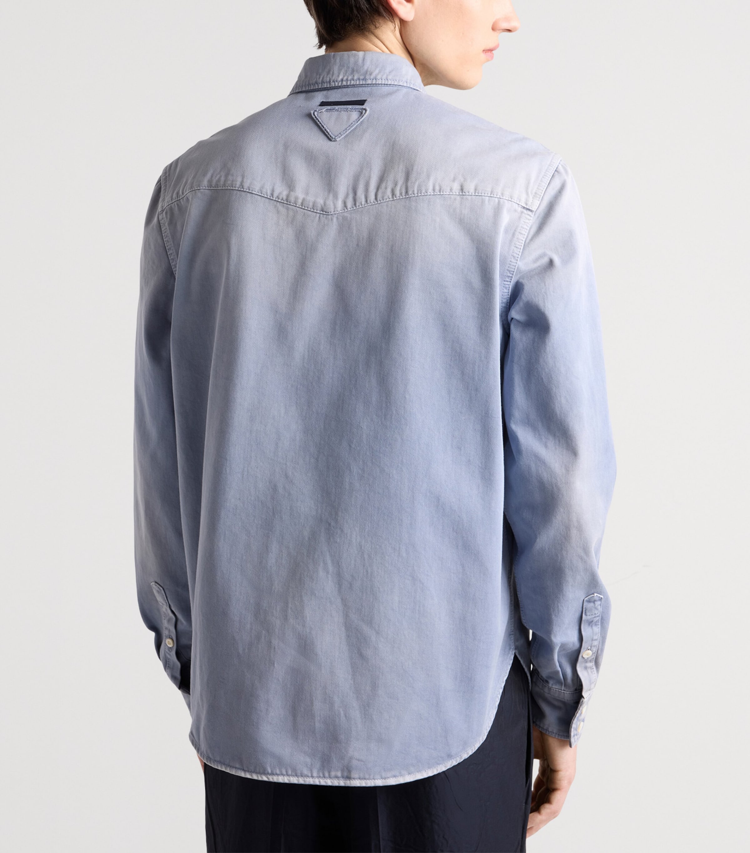 Cotton Gabardine Shirt F0E1Y Image 5
