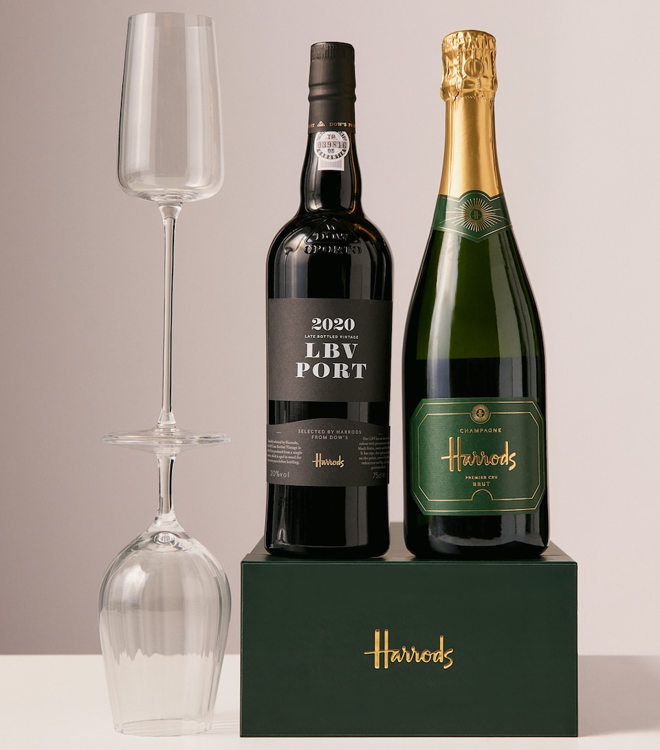 Harrods The Champagne and Port Gift Box
