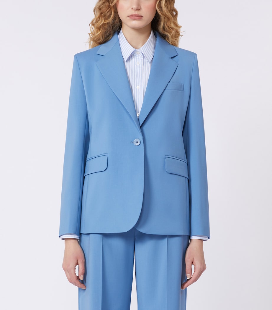 Virgin Wool Blazer LIGHT BLUE Image 2