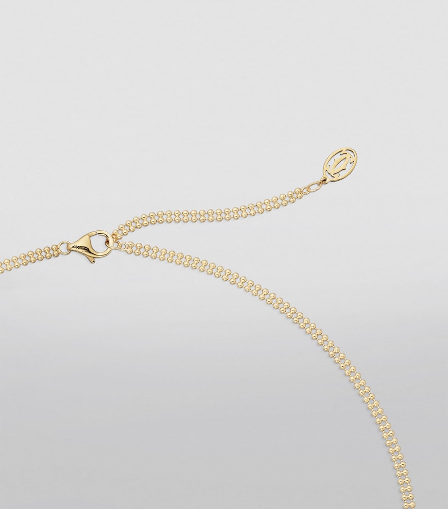 Mixed Gold and Diamond Trinity Necklace MIXED GOLD Image 3