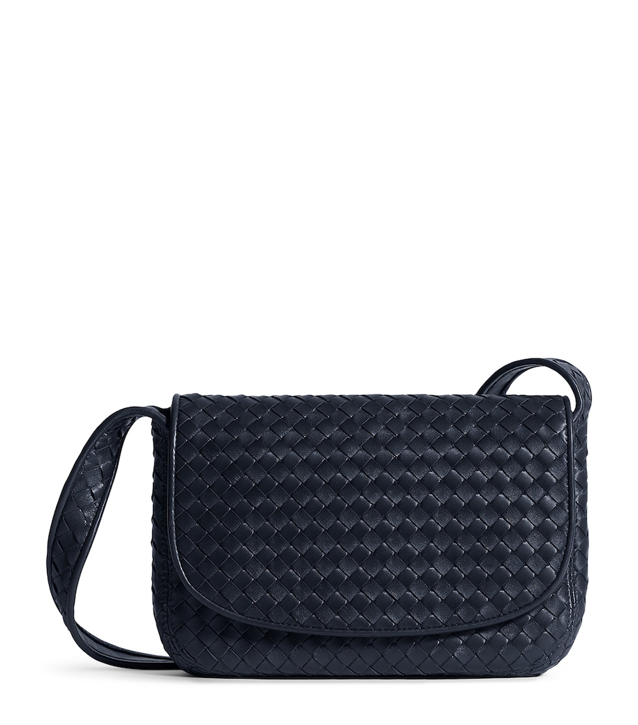 Bottega Veneta Leather Veneto Messenger Bag Image 1