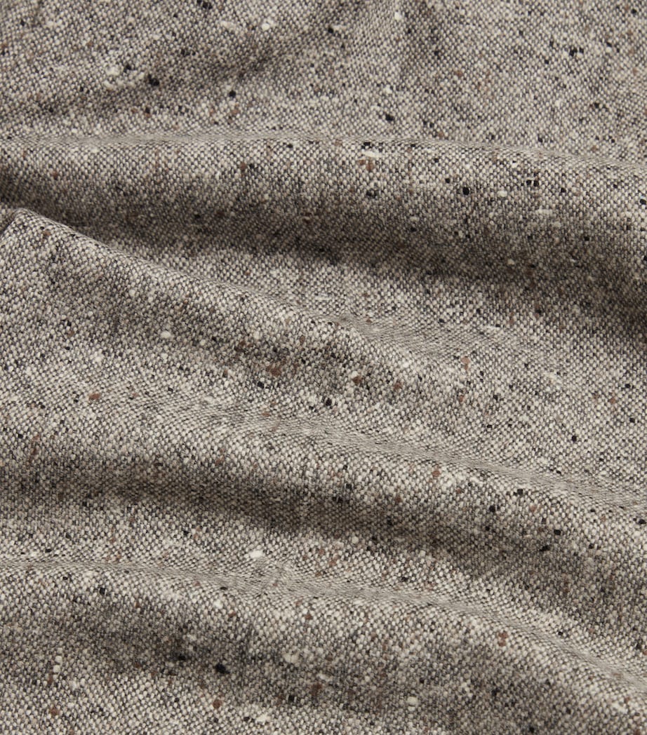 Wool Tweed Donegal Travel Trousers 086OATMEAL GREY Image 6