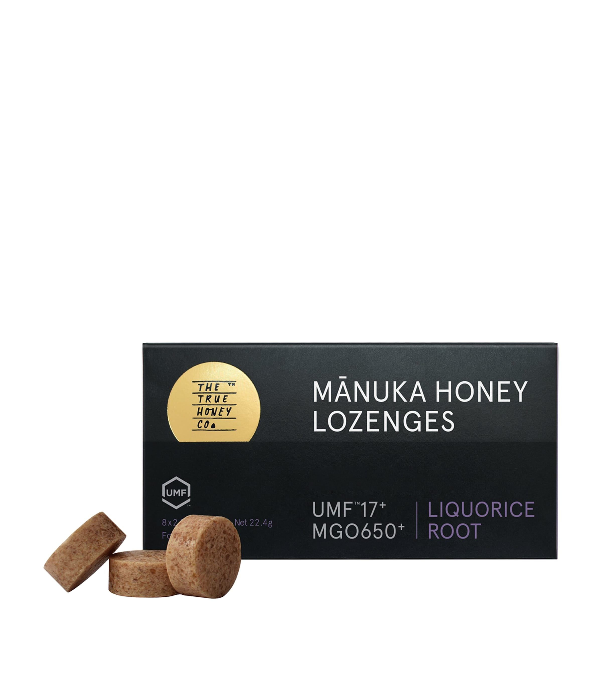 Mānuka Honey Lozenges with Liquorice Root (8 Capsules) NO COLOUR Image 1