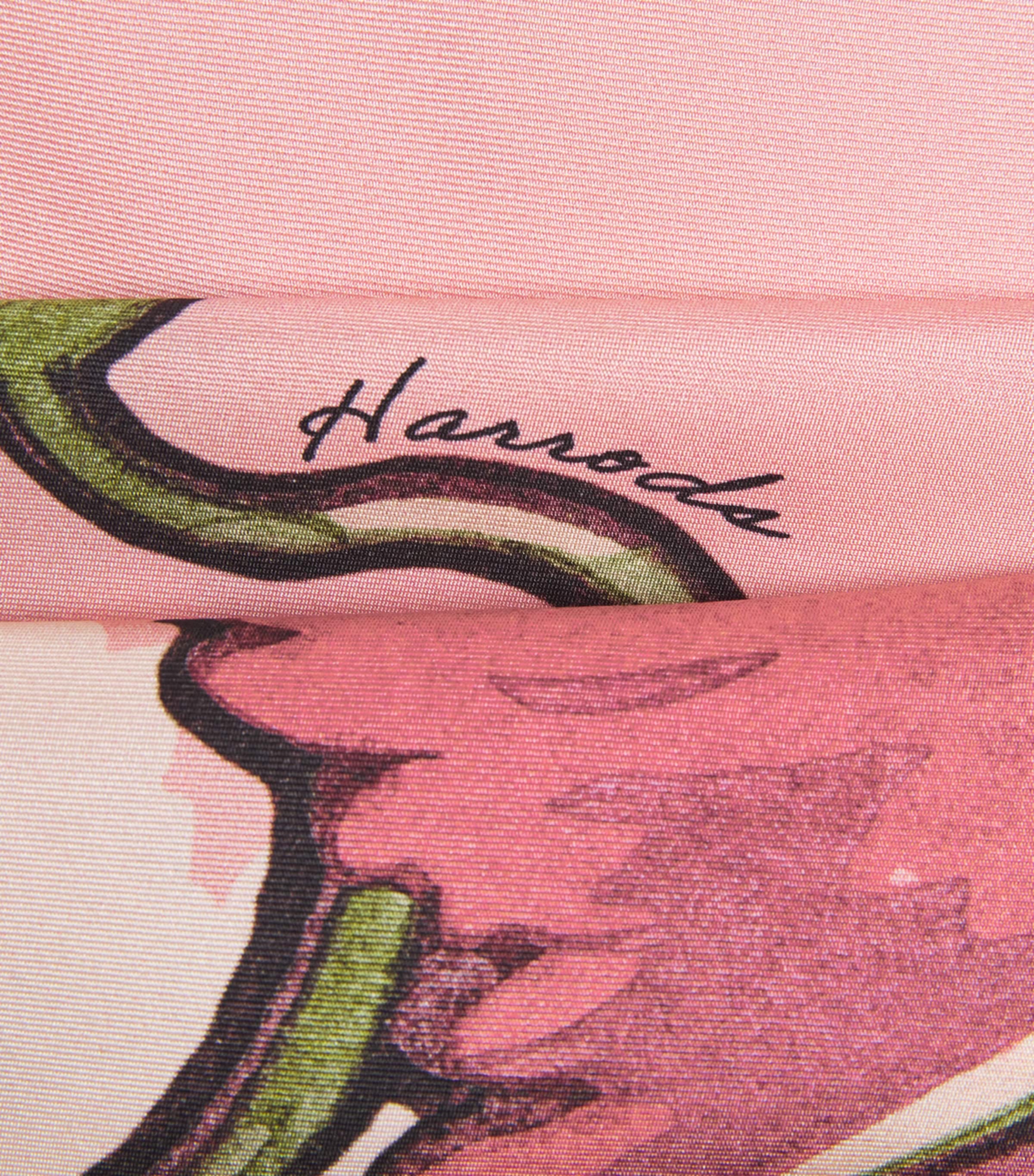 Silk Floral Scarf PINK Image 6