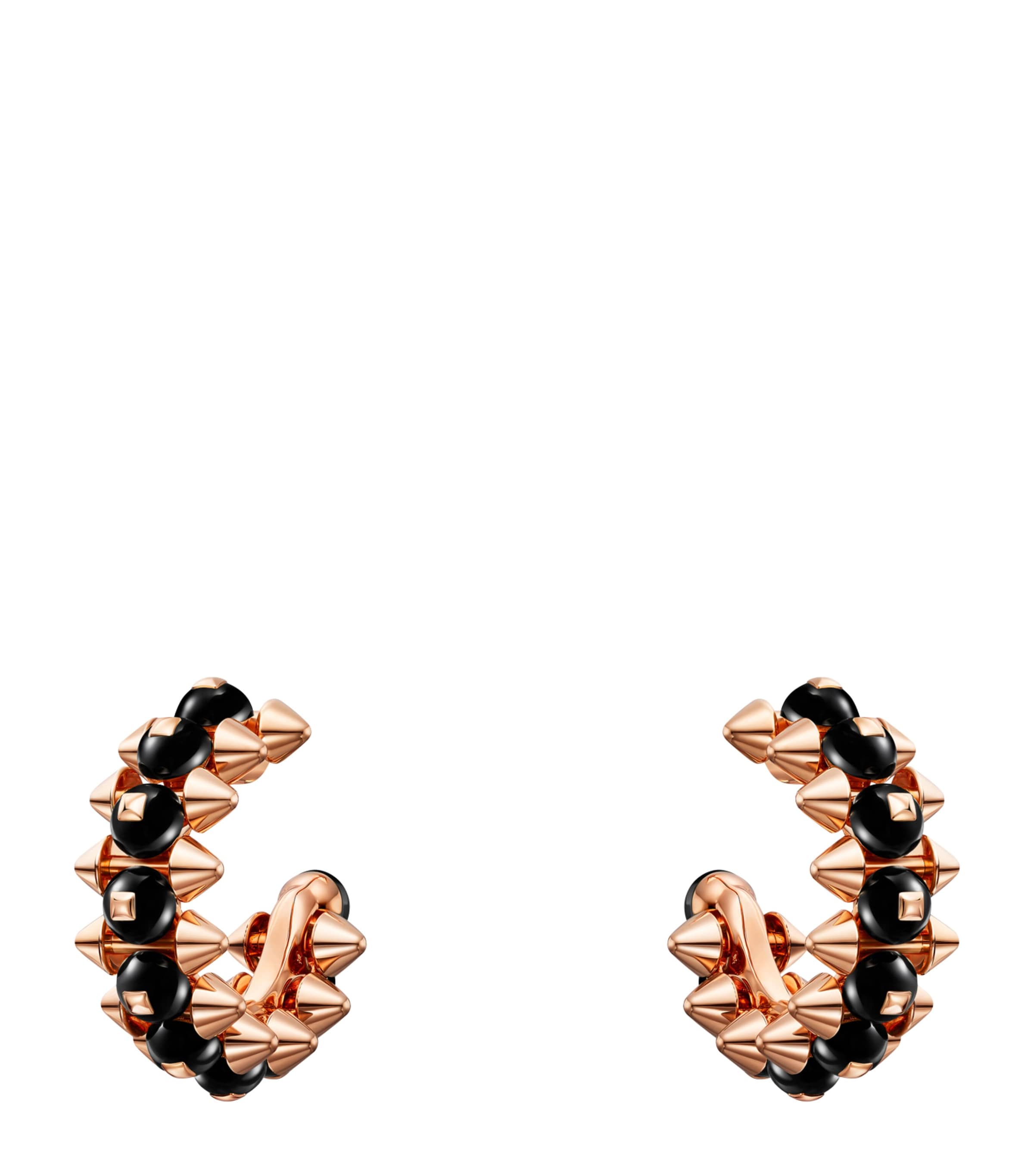 Cartier Rose Gold and Onyx Clash de Cartier Hoop Earrings Rose Gold Image 1