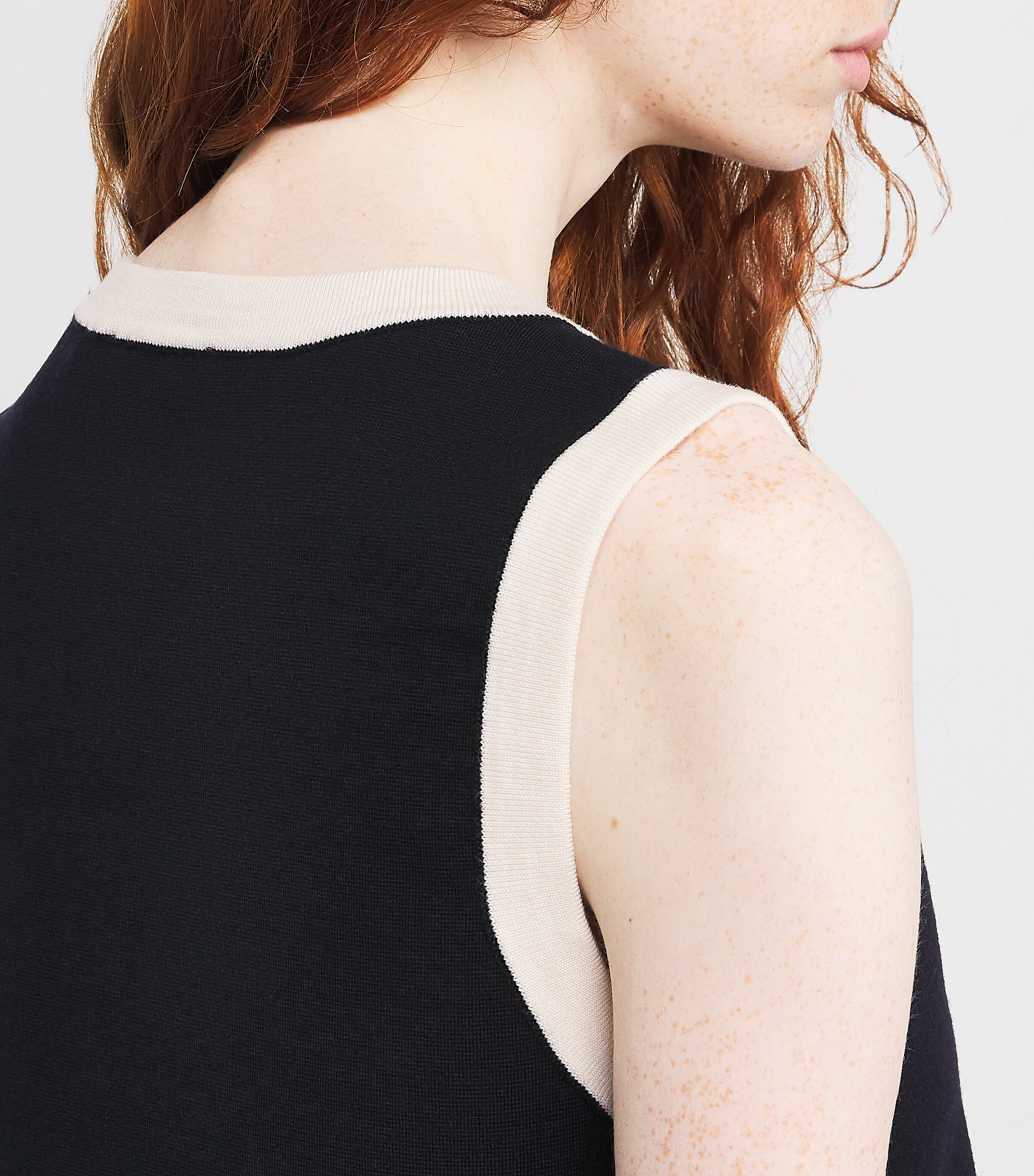 Wool-Blend The Mixed Mini Dress INDIGO Image 6