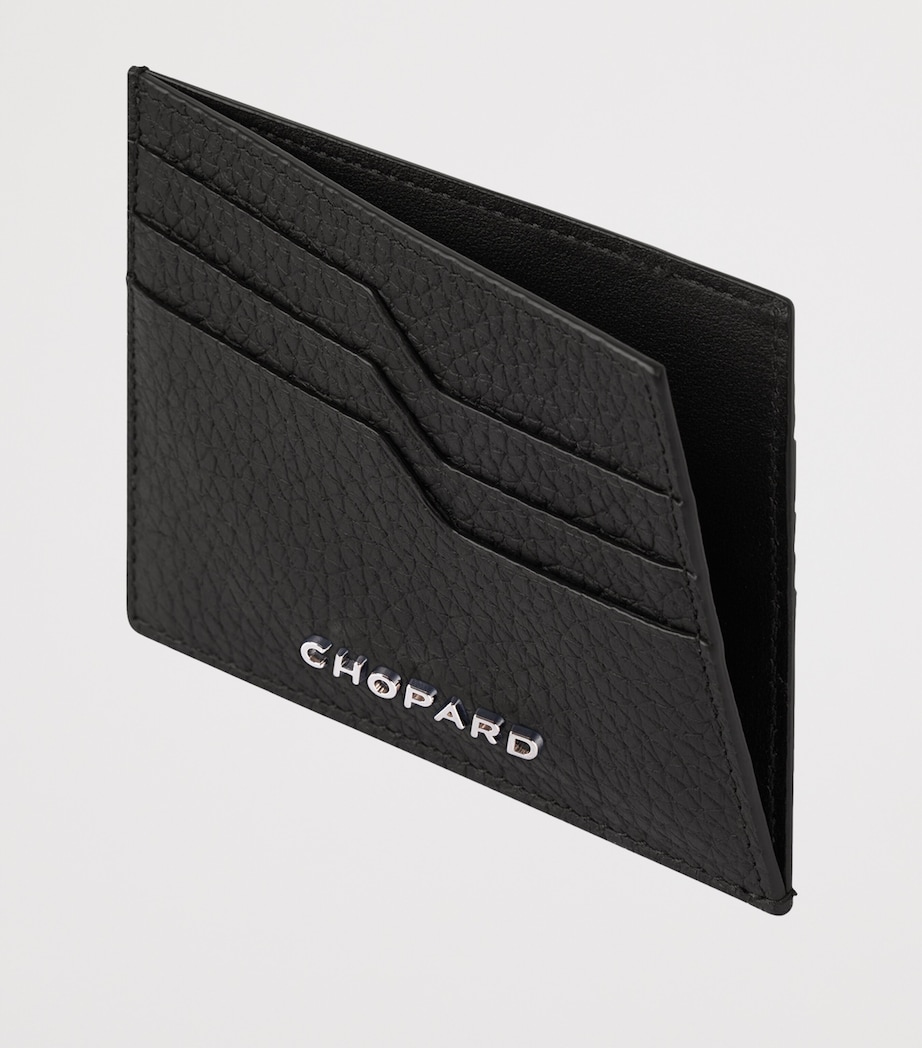 Small Leather Heritage Card Holder BLACK Image 2