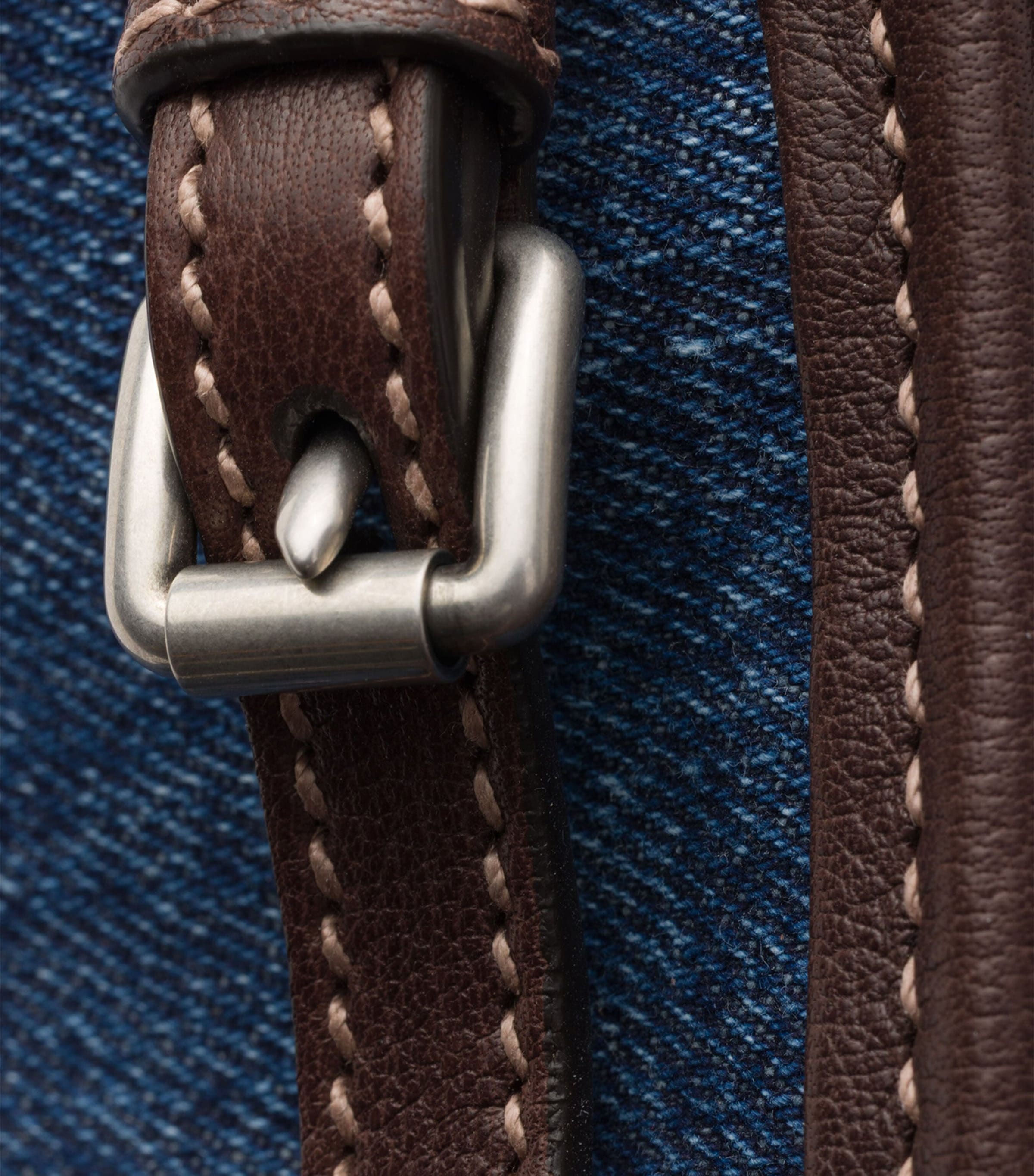 Prada Medium Denim Bonnie Shoulder Bag Blue Image 8