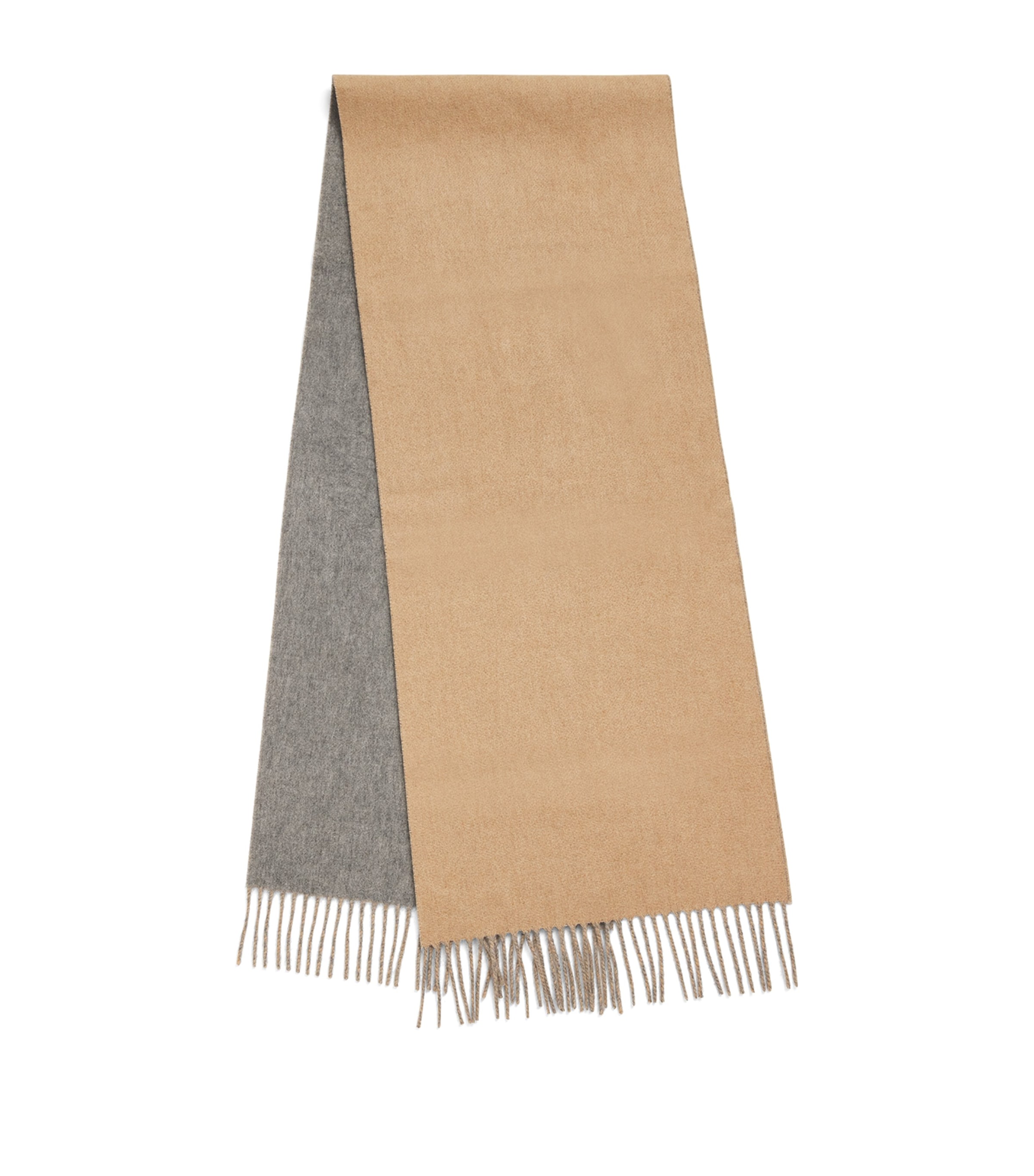 Johnstons Of Elgin Cashmere Reversible Scarf In Neutral