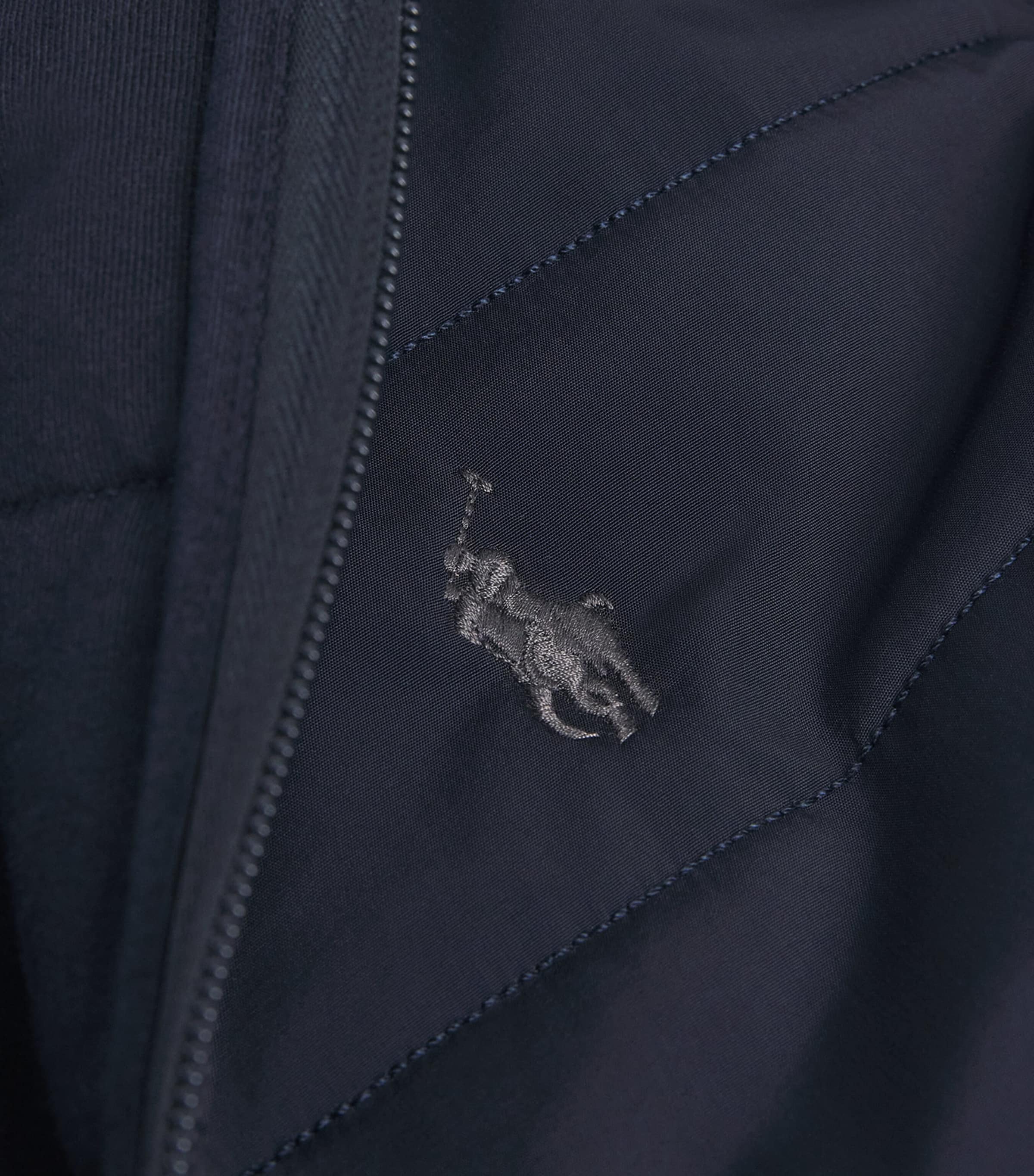 Cotton-Blend Hybrid Bomber Jacket AVIATOR NAVY Image 5