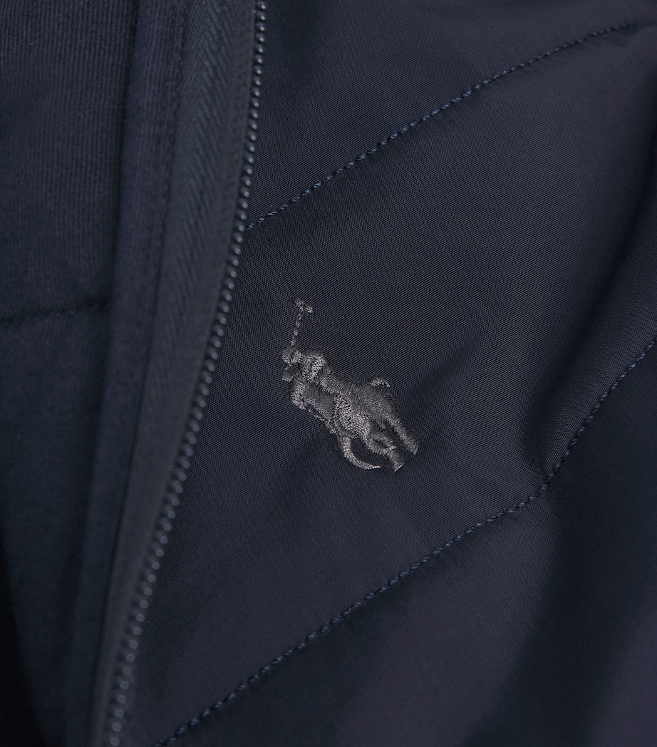 Cotton-Blend Hybrid Bomber Jacket AVIATOR NAVY Image 5