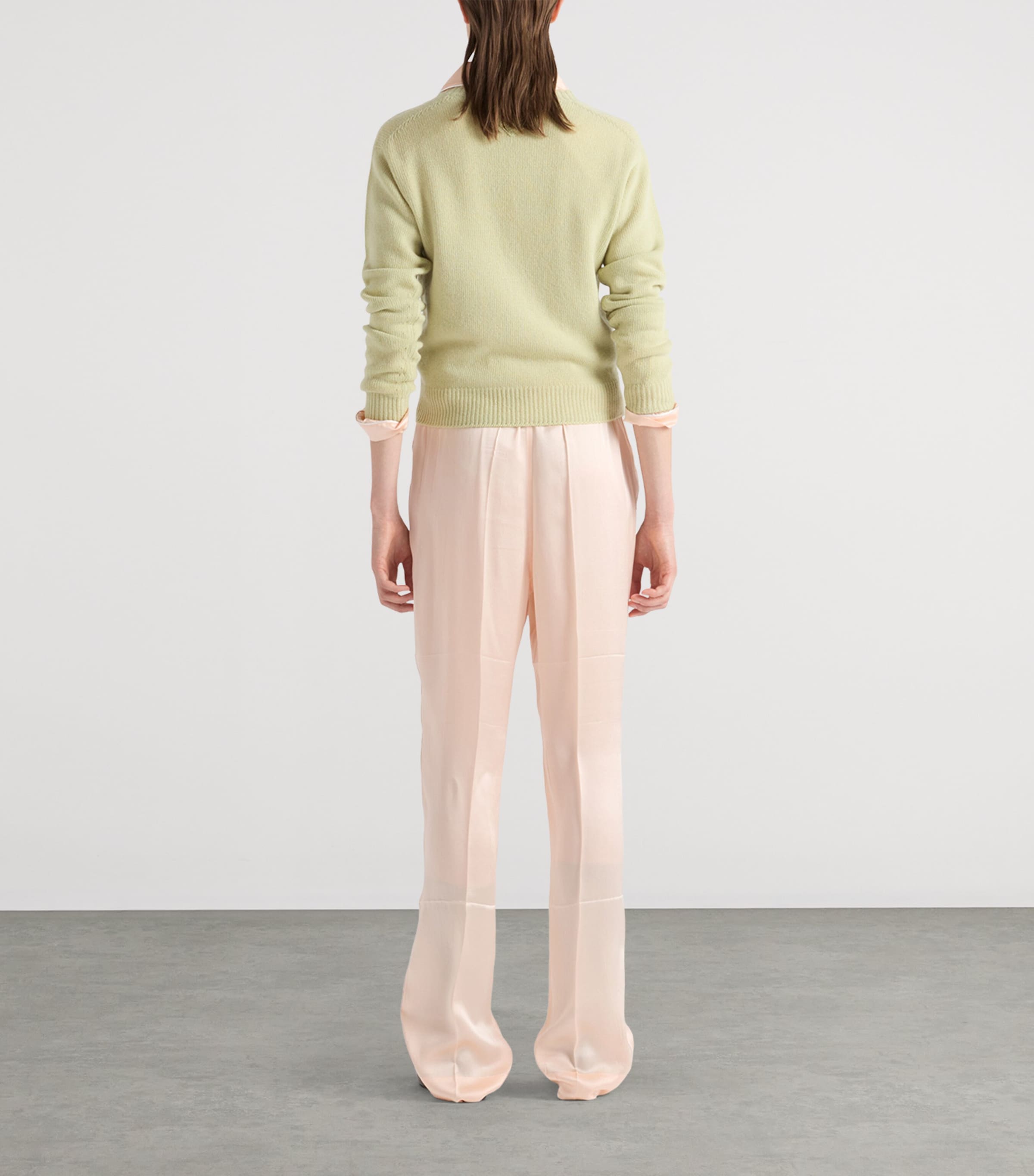 Wool-Cashmere V-Neck Sweater F0035 Image 5