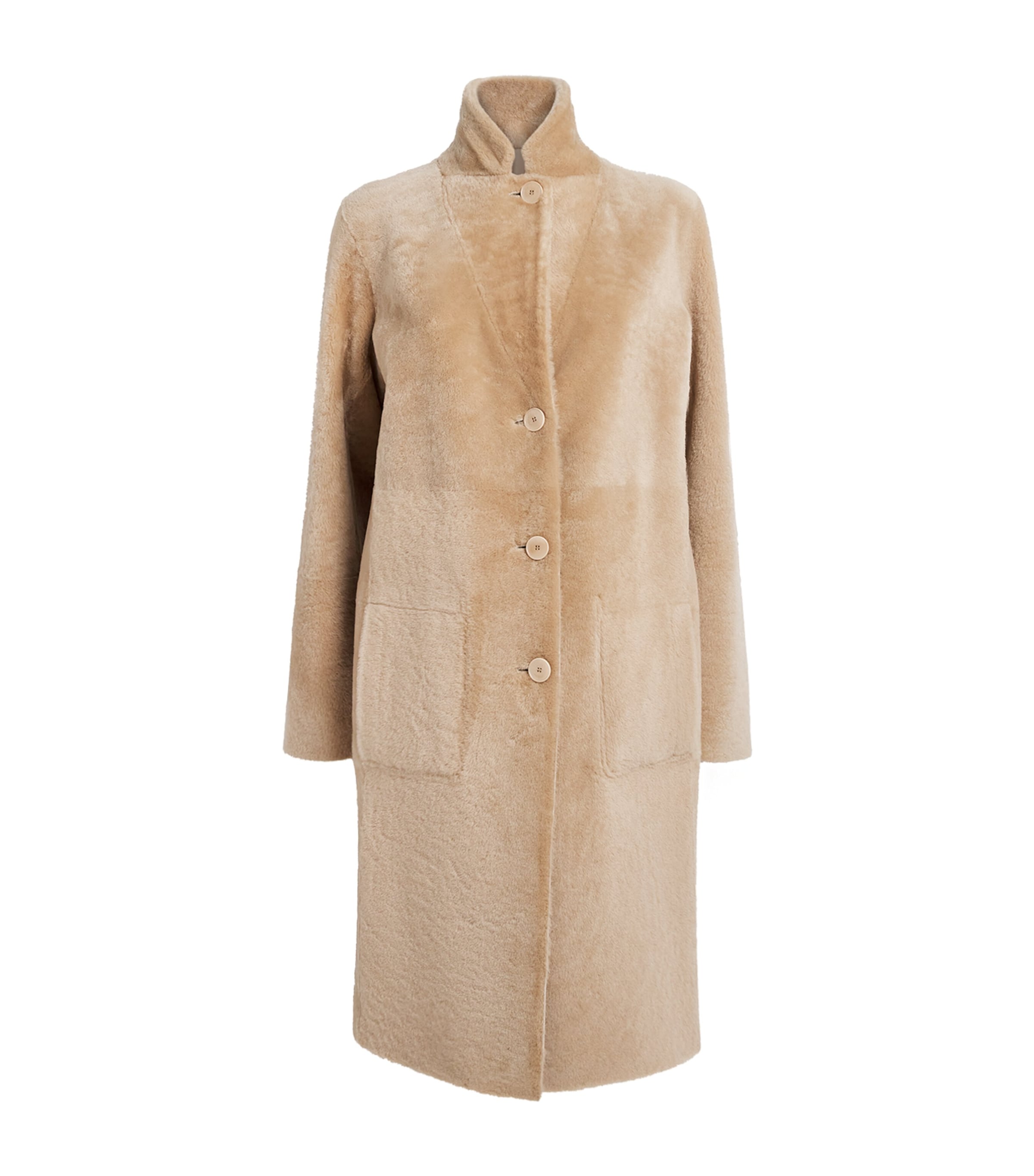 Shearling Reversible Brittany Coat POWDER Image 1