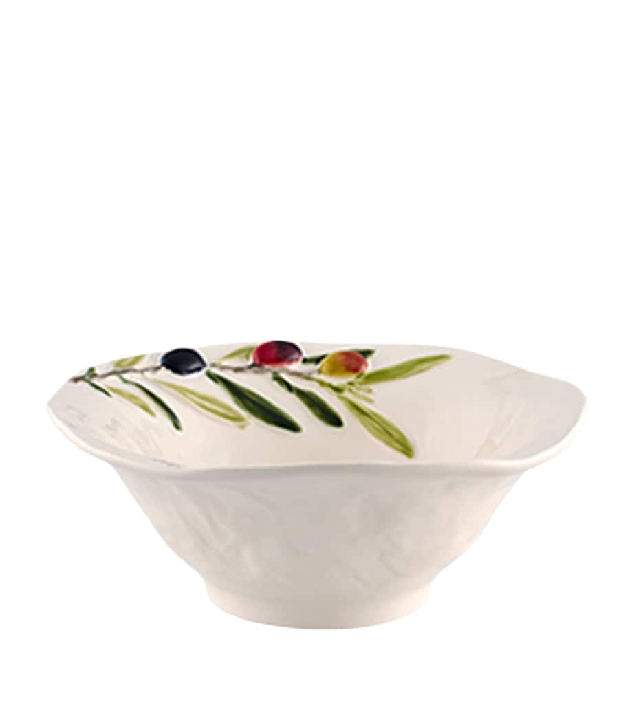 Bordallo Pinheiro x Esporão Olival Bowl (19cm) White, Green, Brown Image 2